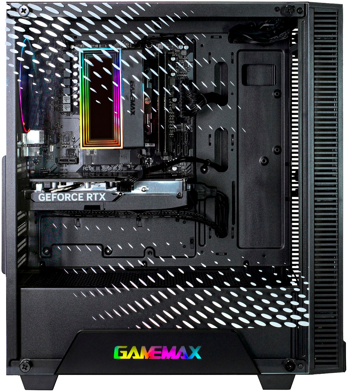 GAMEMAX Gaming-PC-Komplettsystem »MegaDeal Rockstar 2897 AMD Ryzen 7 5700X 32GB 1TB SSD RTX 3060« 27 ″ AMD Ryzen 7 GeForce RTX 3060 32 GB RAM 1.000 GB SSD Windows 11 + MSI PRO MP272L LCD-Monitor, 68,6cm (27")