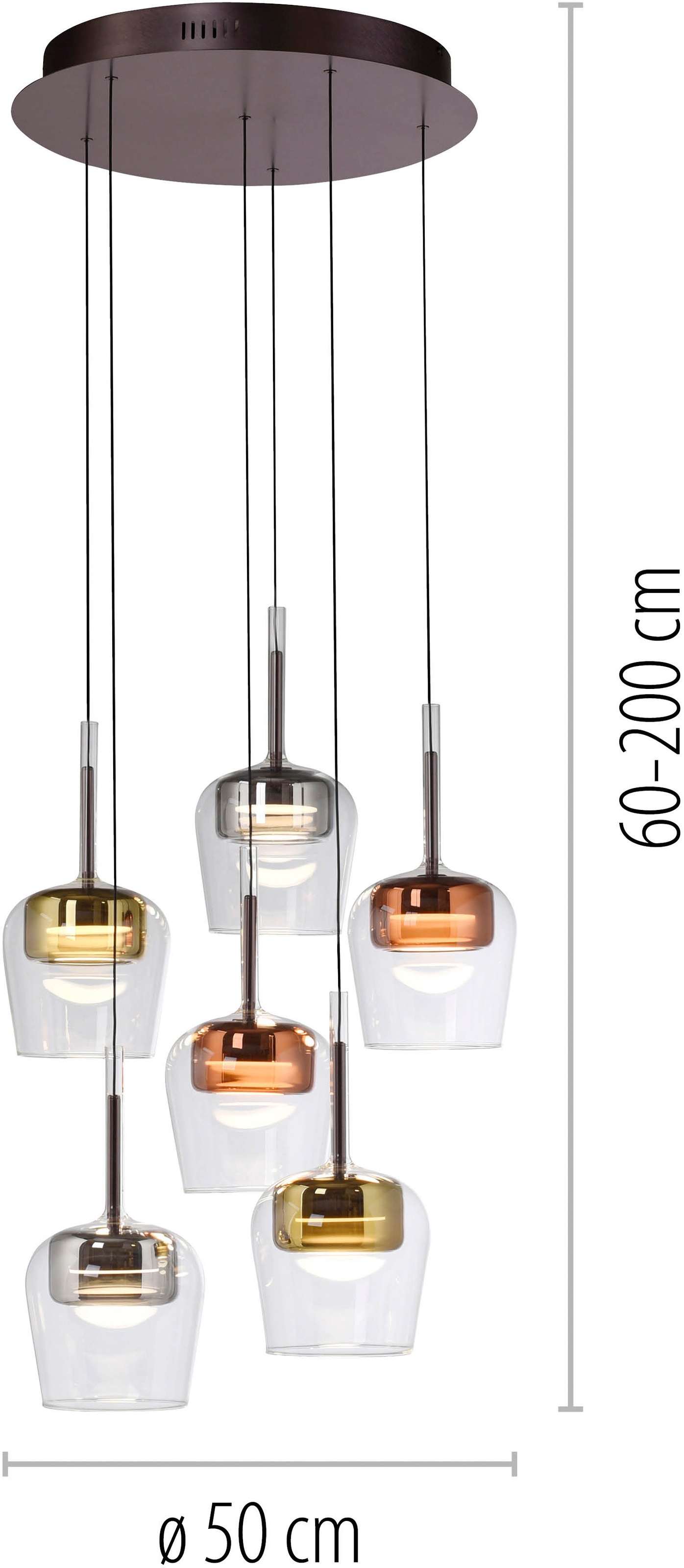Neuhaus Q SMART HOME LIGHTS LED Pendelleuchte »Q-KON« LED-Board 1 Stk. warmweiß - kaltweiß
