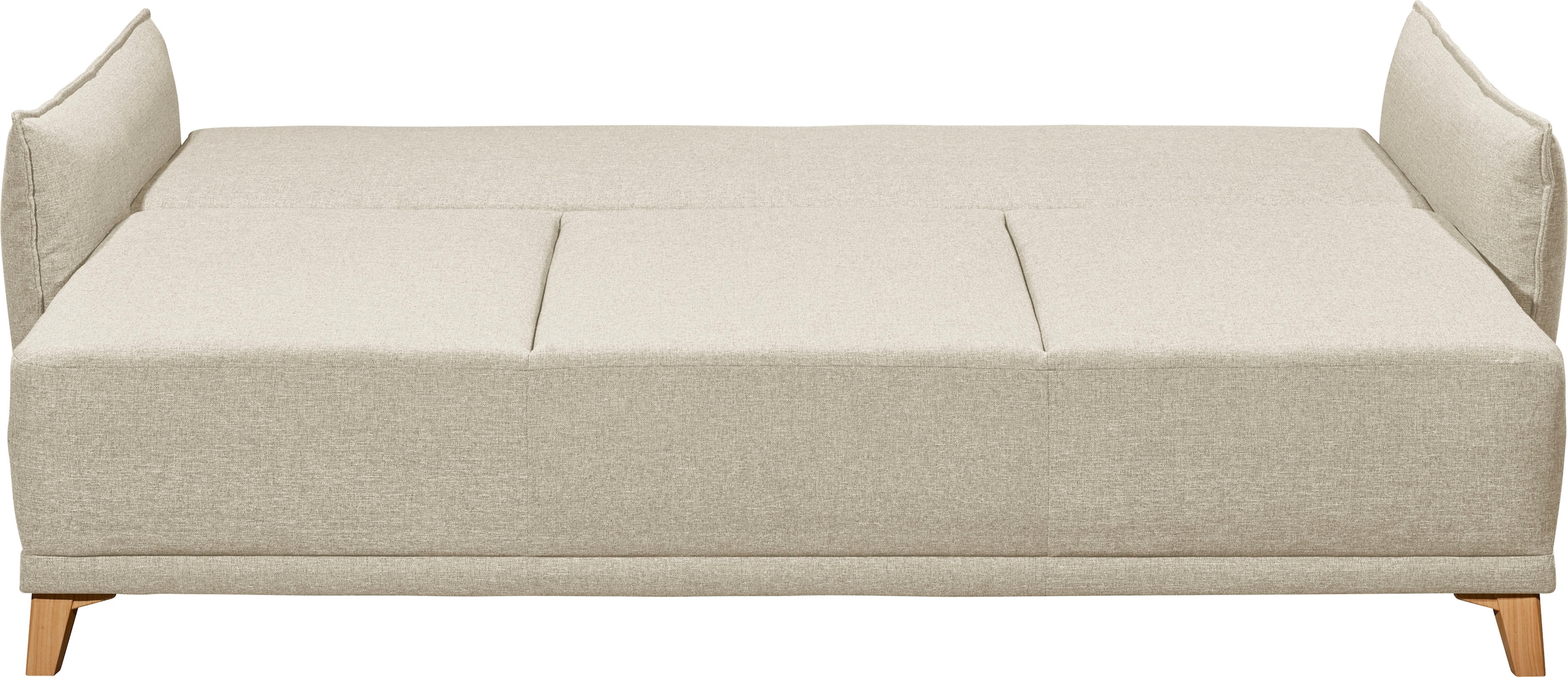 ED EXCITING DESIGN Schlafsofa »Pamplona«, mit Bettfunktion, Bettkasten, Rücken- und Zierkissen, frei im Raum