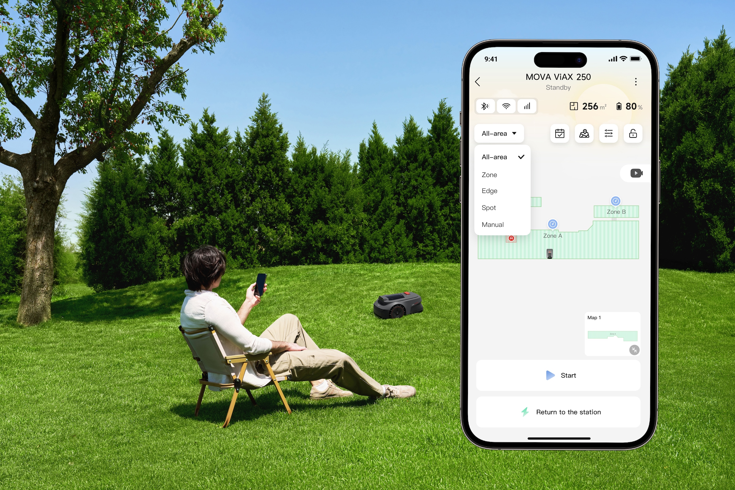 Mova Rasenmähroboter »Viax 250«