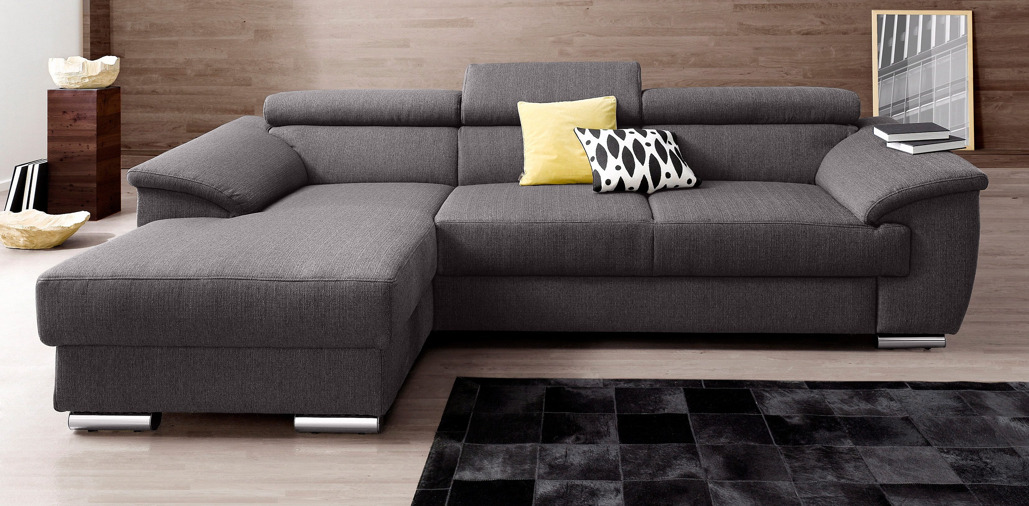 Places of Style Ecksofa David, wahlweise mit Bettfunktion