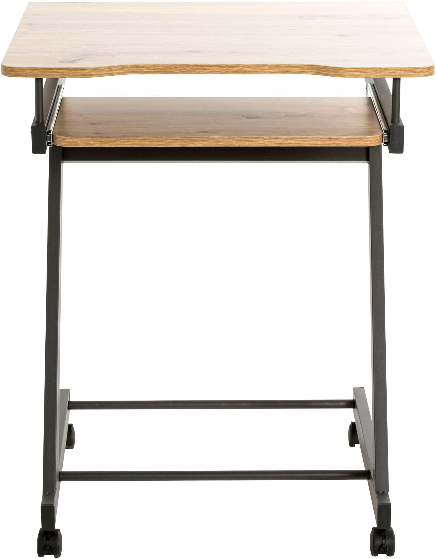 HAKU Computertisch »IT-Wagen, Notebookwagen, Schreibtisch« 1 Stk. tlg. rechteckig - aus MDF Braun B/T/H 60/49/75 cm