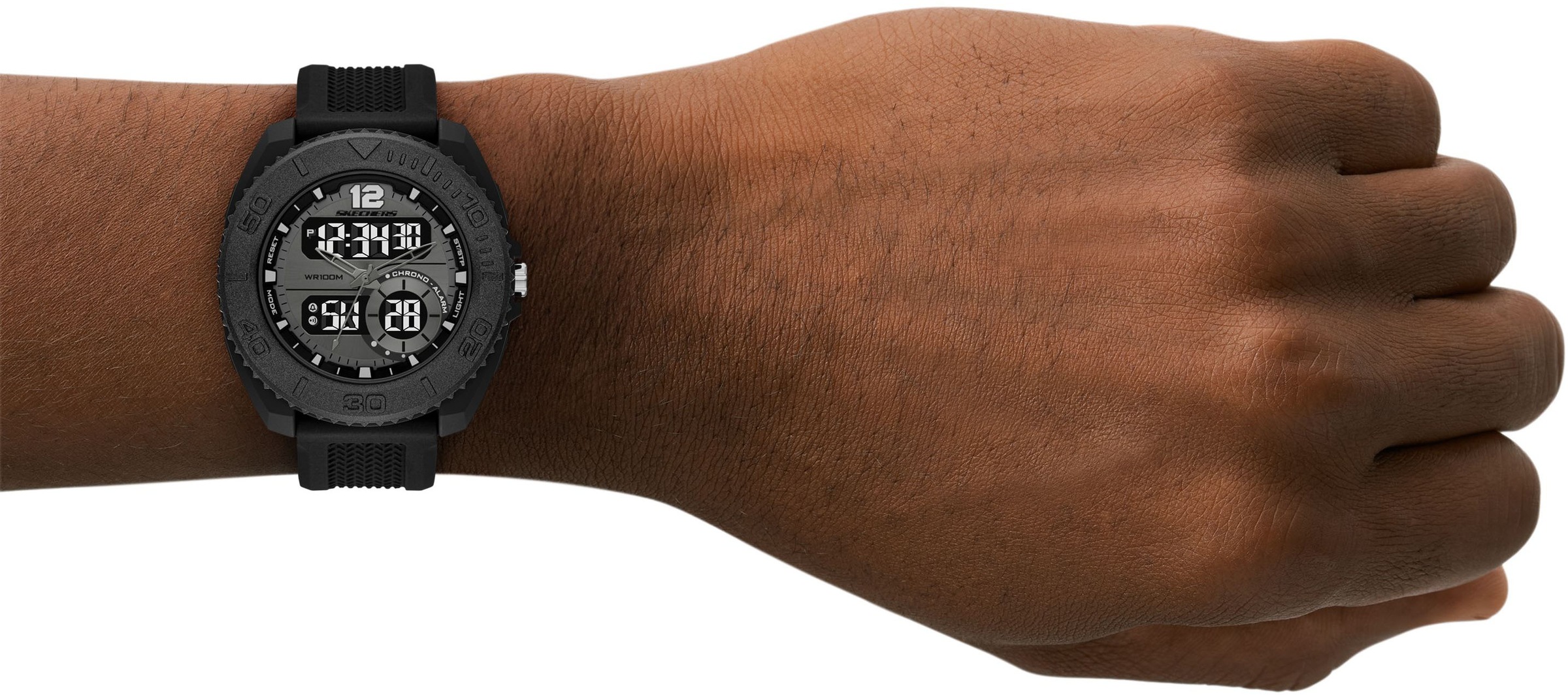 Skechers Chronograph »GREENCRAIG«, Quarzuhr, Armbanduhr, Herrenuhr, Silikonarmband, digital, analog
