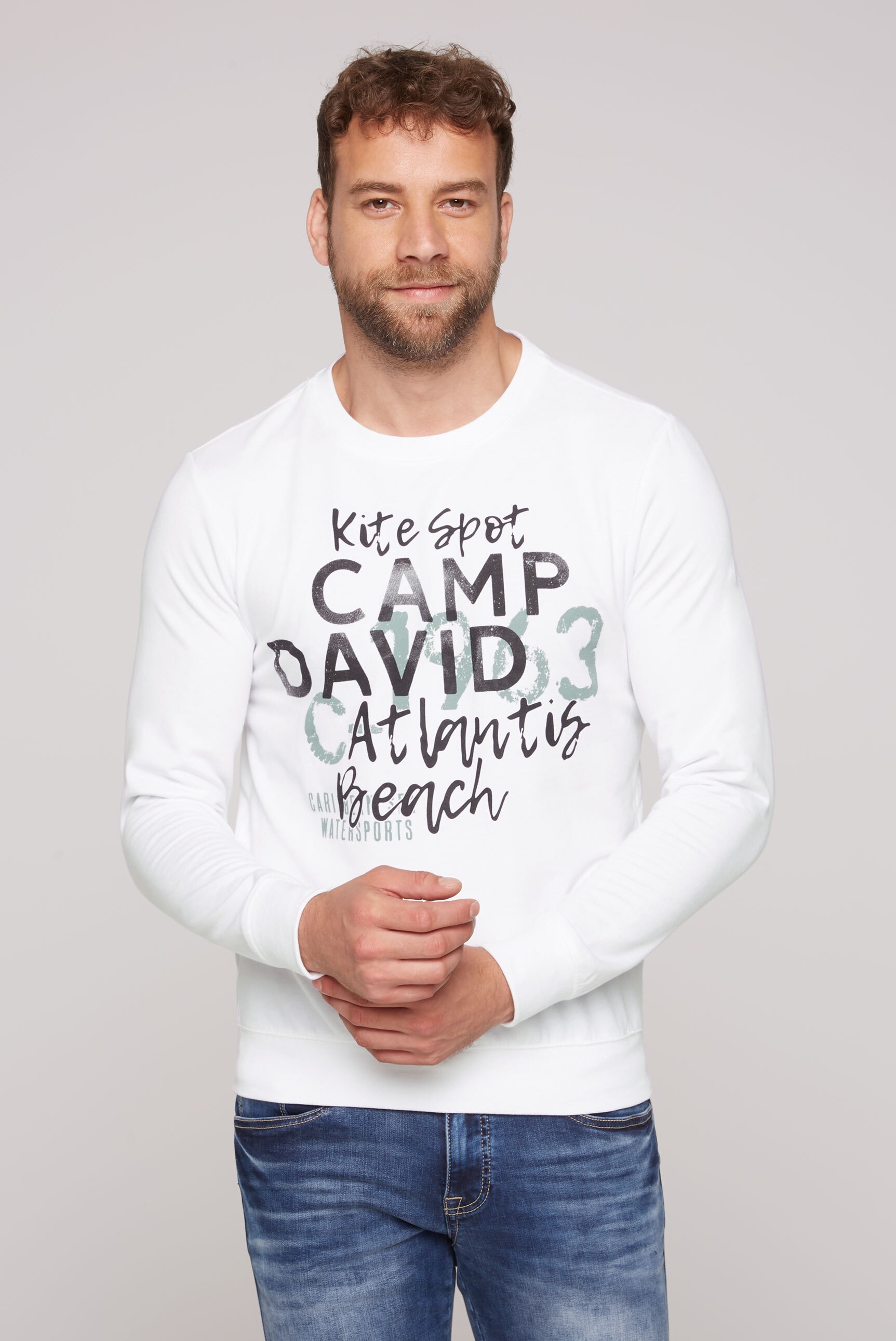 CAMP DAVID Sweater, mit Baumwolle