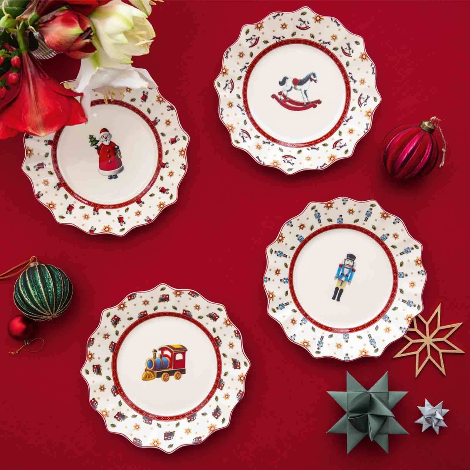 Villeroy & Boch Geschirr-Set »Frühstücks-Set Nussknacker Toy's Delight 6er Set bunt« Handwäsche wird empfohlen