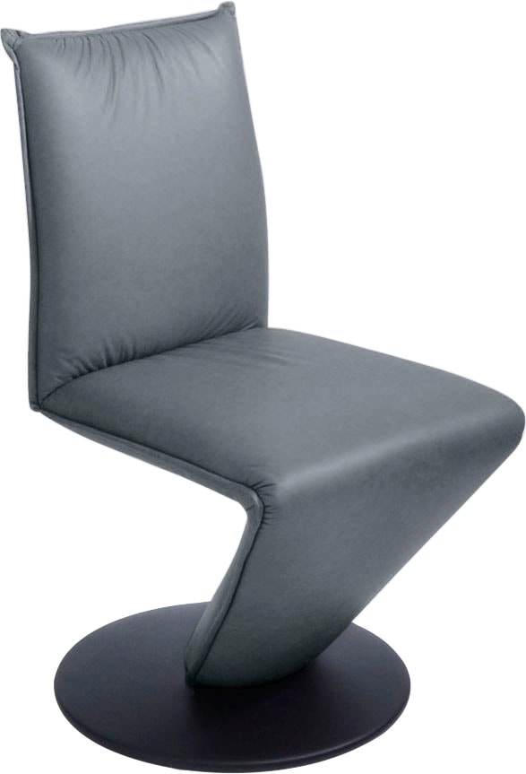 K+W Komfort & Wohnen "Drive Drehstuhl" () Stuhl mit federnder Sitzschale, Drehteller in Metall schwarz Struktur