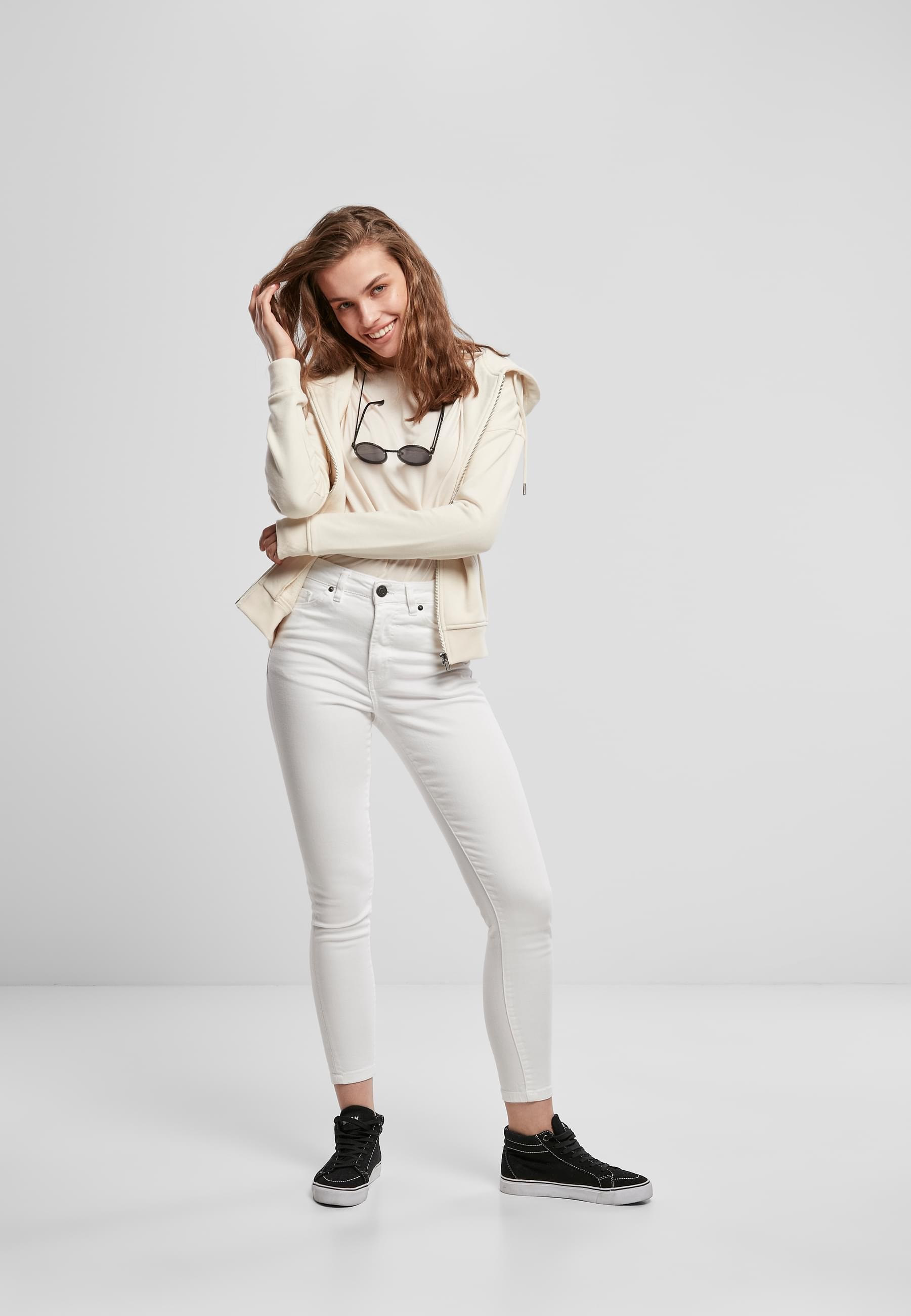 URBAN CLASSICS Sweatjacke »Urban Classics Damen Ladies Organic Terry Zip Hoody«