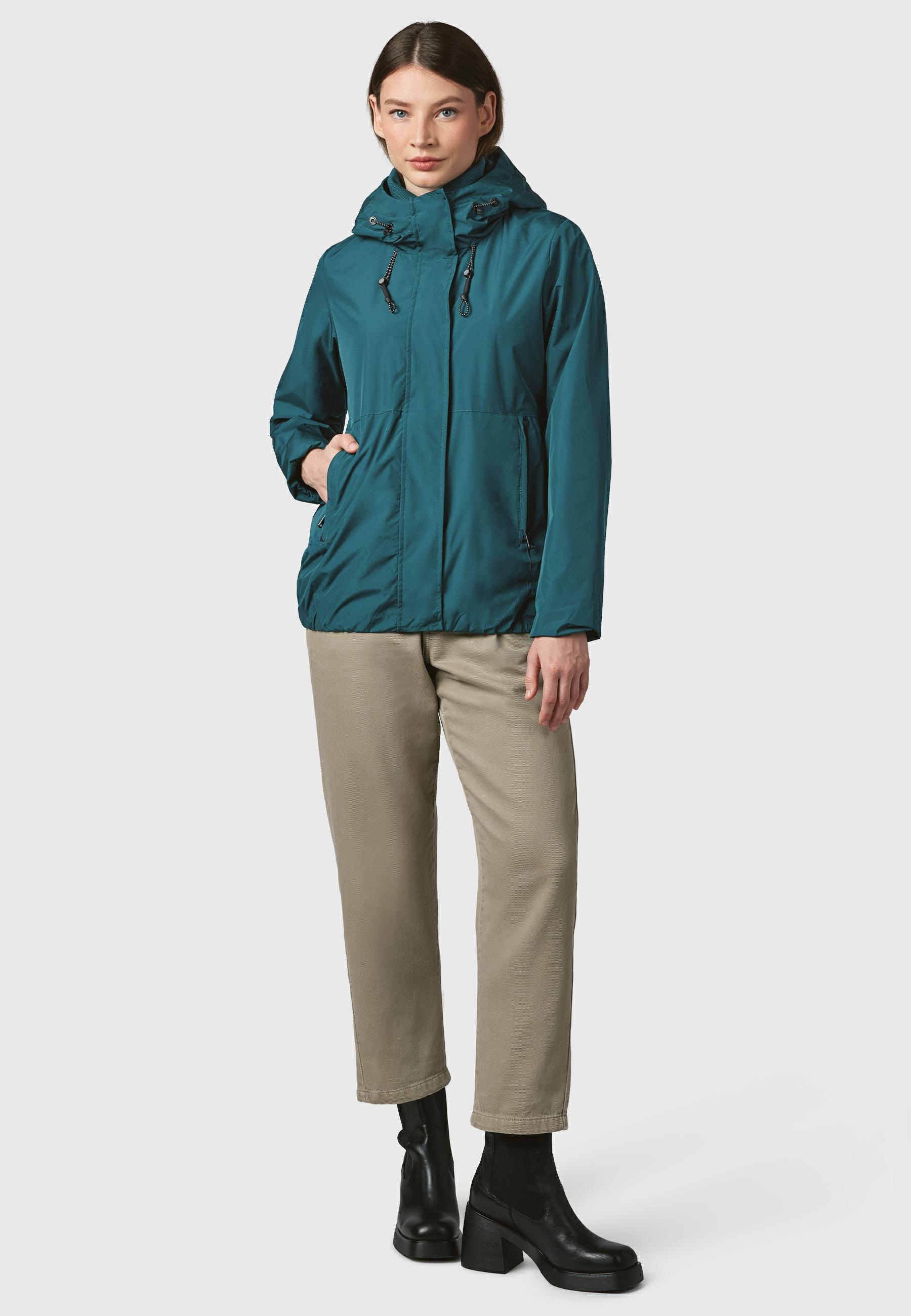 Ragwear Outdoorjacke »Sunniva Light«, mit Kapuze, Wasserdichte und atmungsaktive Damen Übergangsjacke