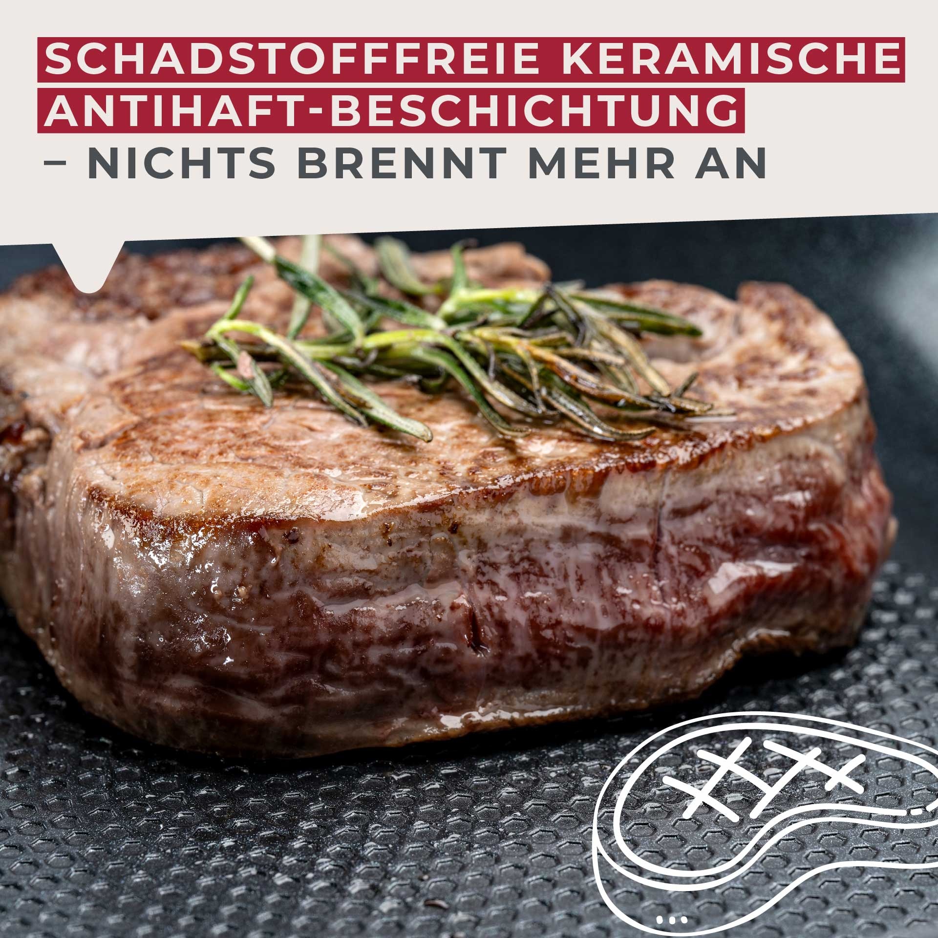 FACKELMANN Bratpfanne »Statement«, Aluminium, (Set, 2 tlg.), 2er Pfannenset Statement – Bratpfannen, Kochpfannen, Aluminium-Pfannen