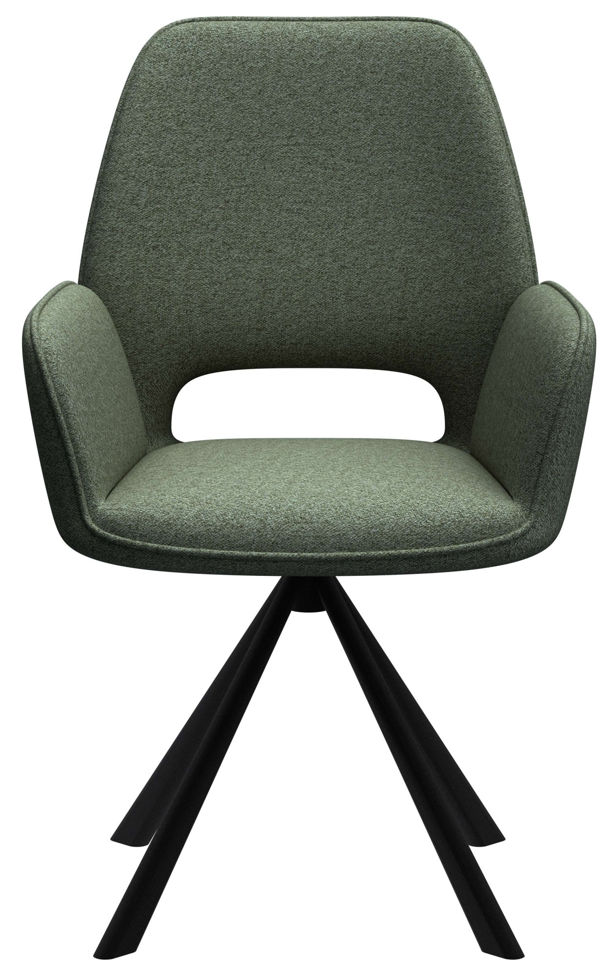 ACTONA GROUP Esszimmerstuhl »Graham, Polsterstuhl, Stuhl mit Polsterung« (Set) 2 Stk.Stoff, dekorativer Cut-Out, Drehfunktion, 4-Stern-Gestell, FSC™