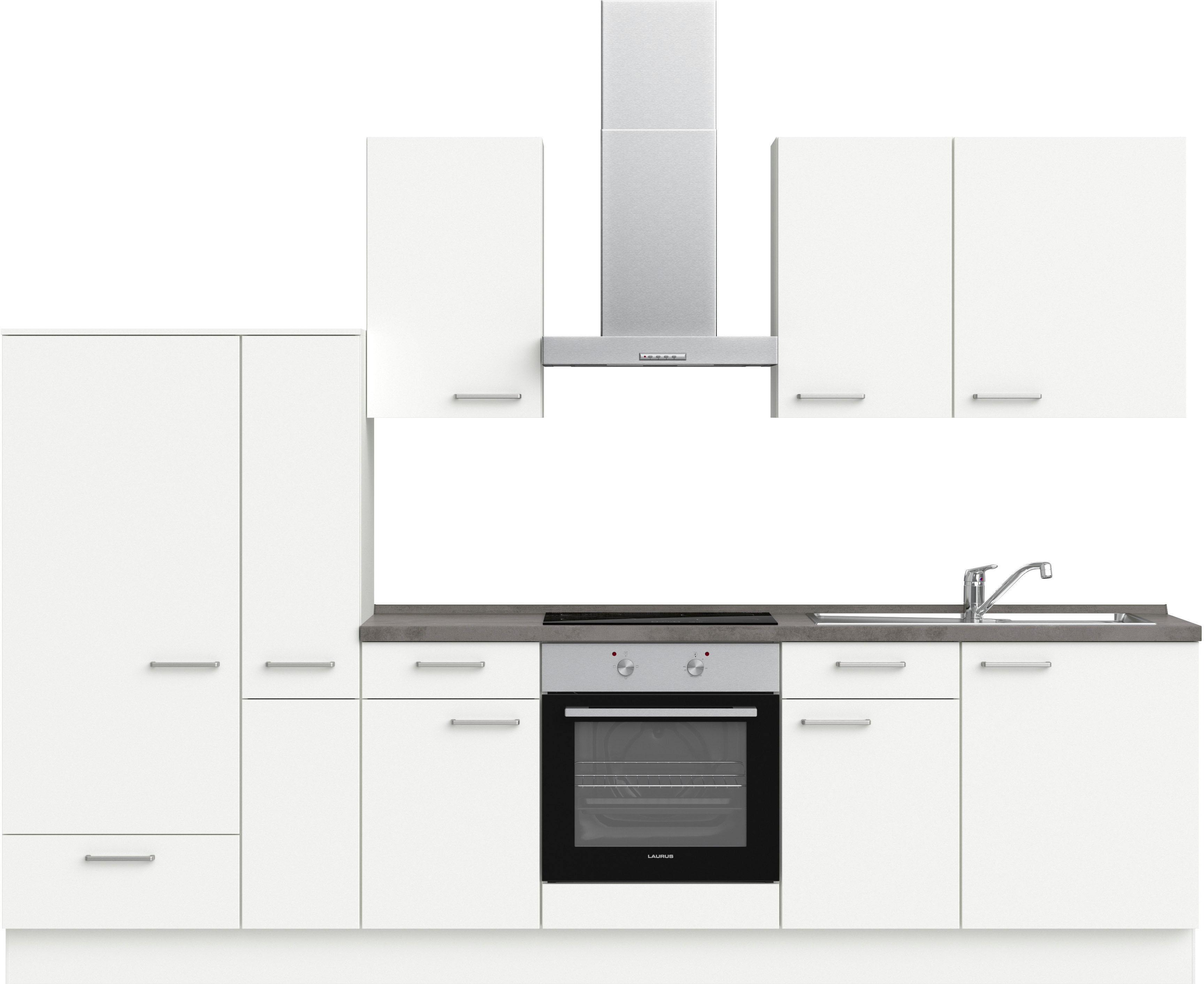 nobilia ""Touch I", NEU: individuell anpassbar mit gratis Profi-Beratung" vormontiert, Breite 300 cm, Ausrichtung wählbar, wahlw. mit E-Geräten