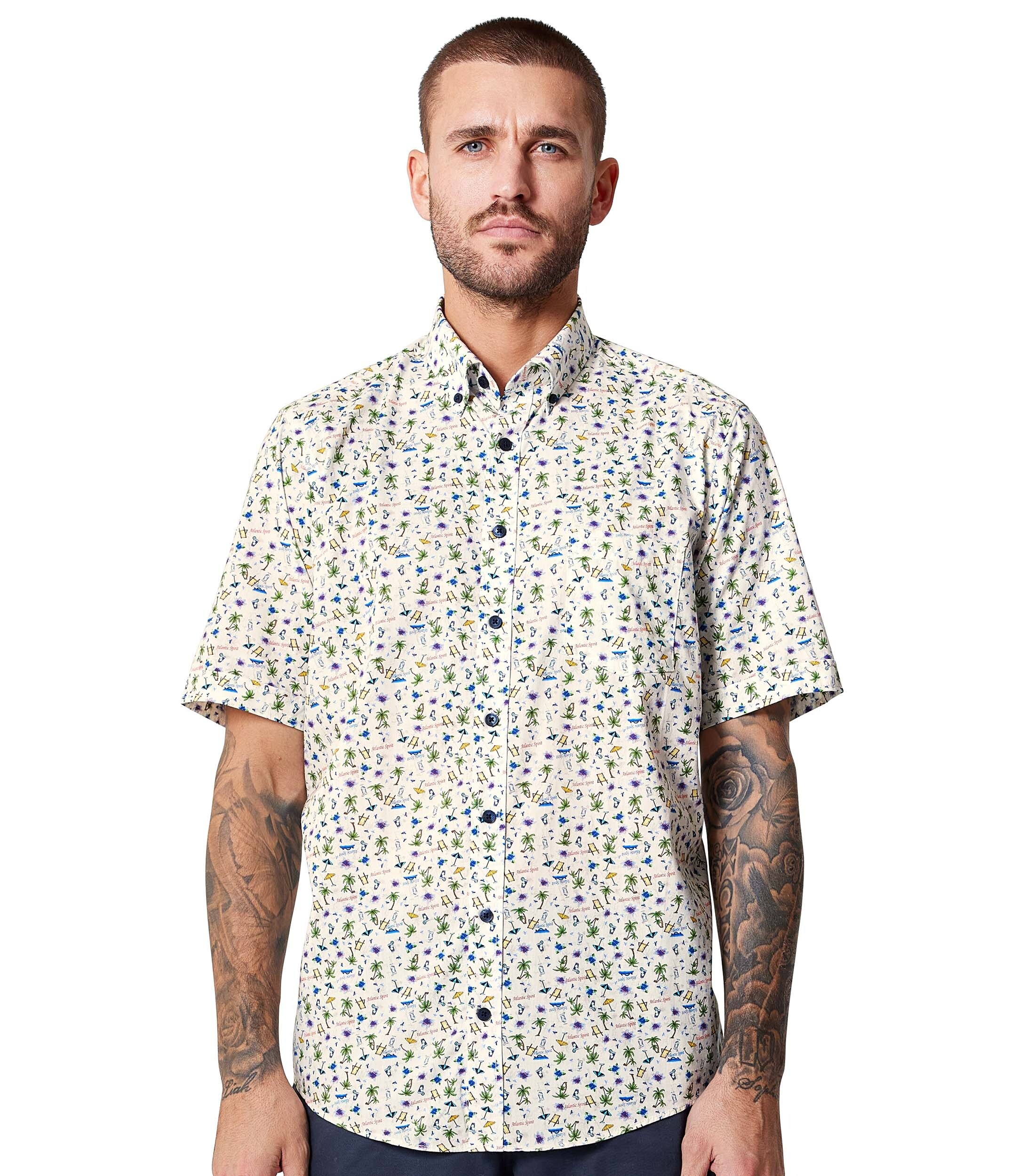 CASAMODA Kurzarmhemd »CASAMODA Freizeithemd Kurzarm Print«