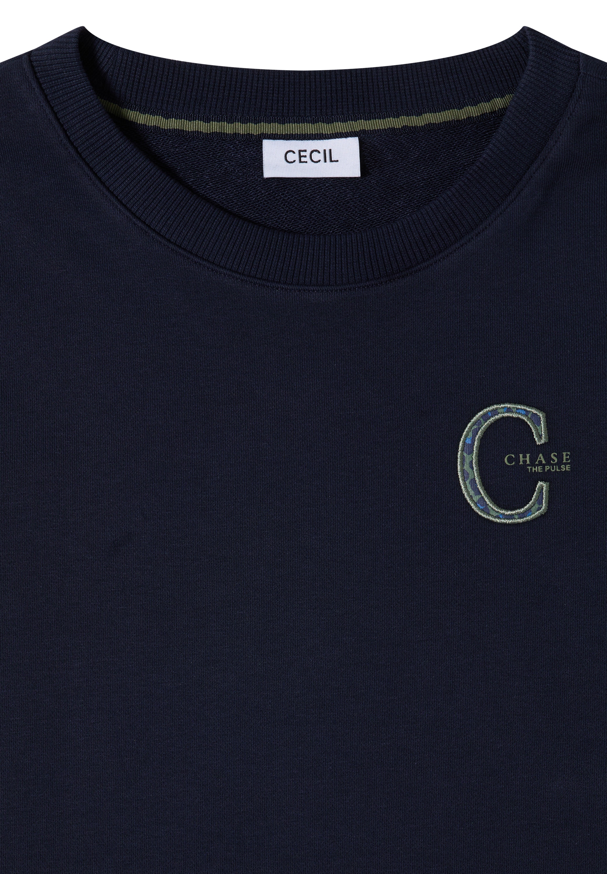 Cecil Sweatshirt , mit Elastiksaum und Tunnelzug
