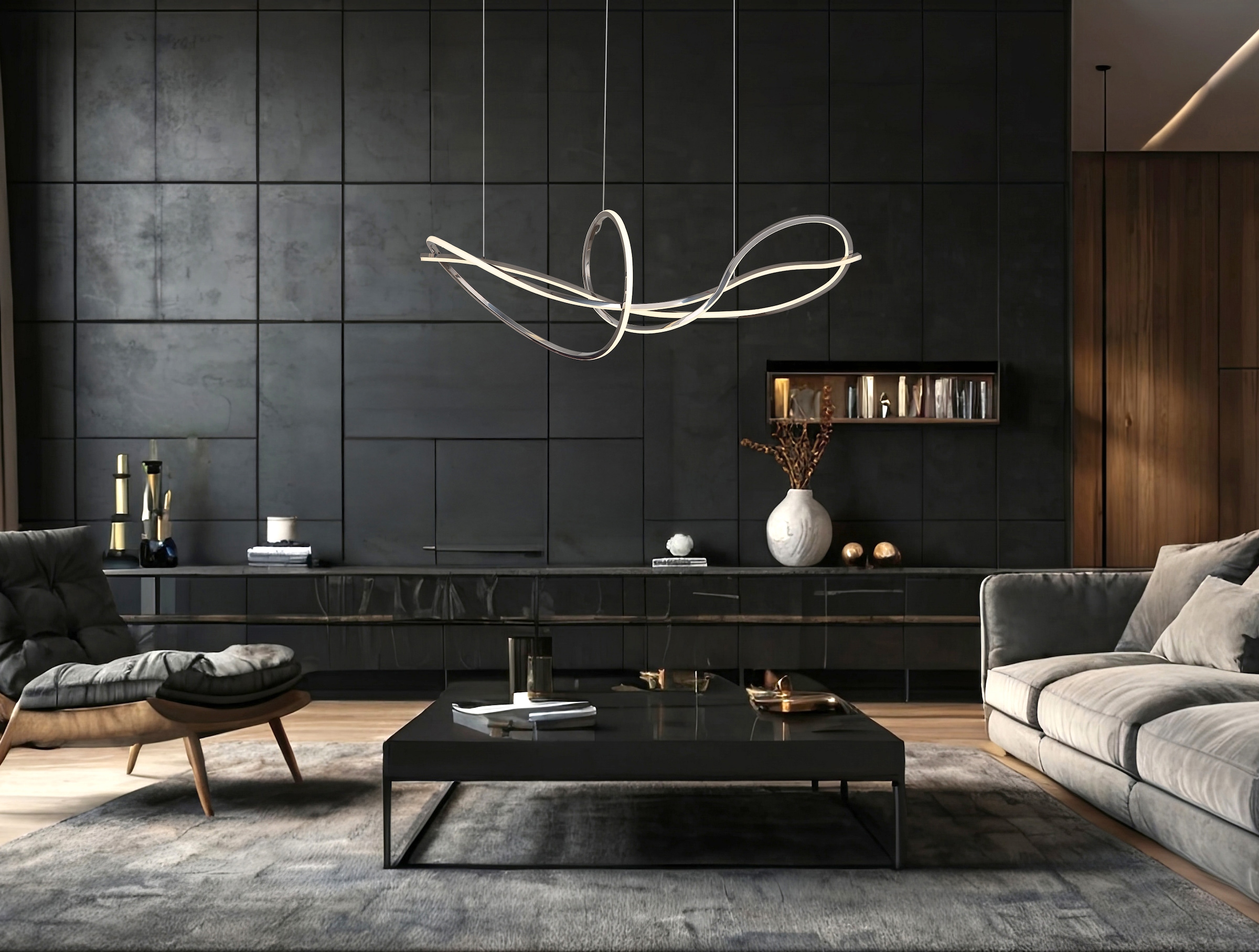 GLOBO LIGHTING Hängeleuchte »IDUNA« LED-Modul 1 Stk. warmweiß - kaltweiß Hängelampe Esszimmer-Leuchte Esstischleuchte Wohnzimmer