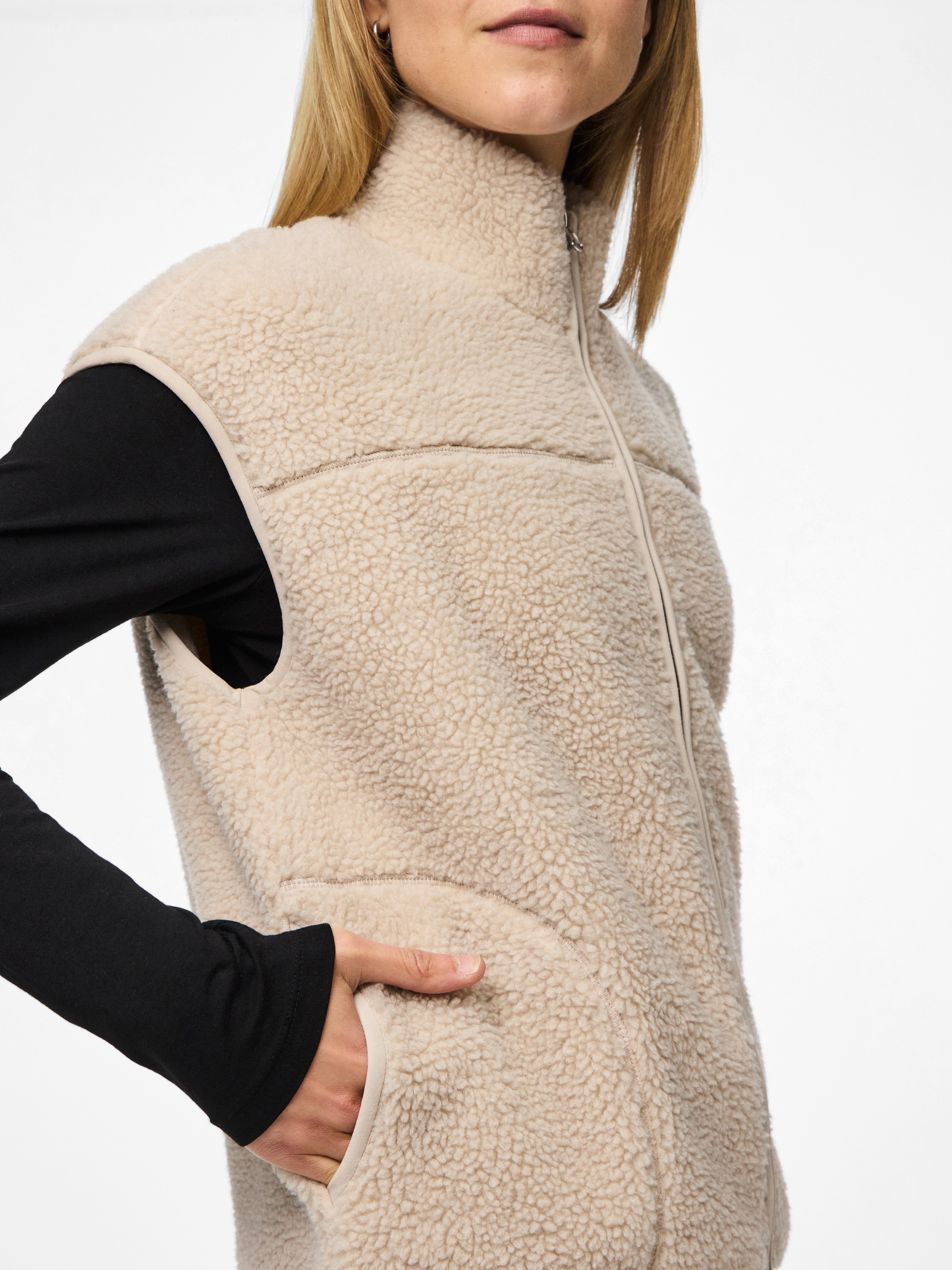 pieces Plüschweste "PCSADIA TEDDY VEST NOOS BC" Kunstfaser günstig online kaufen