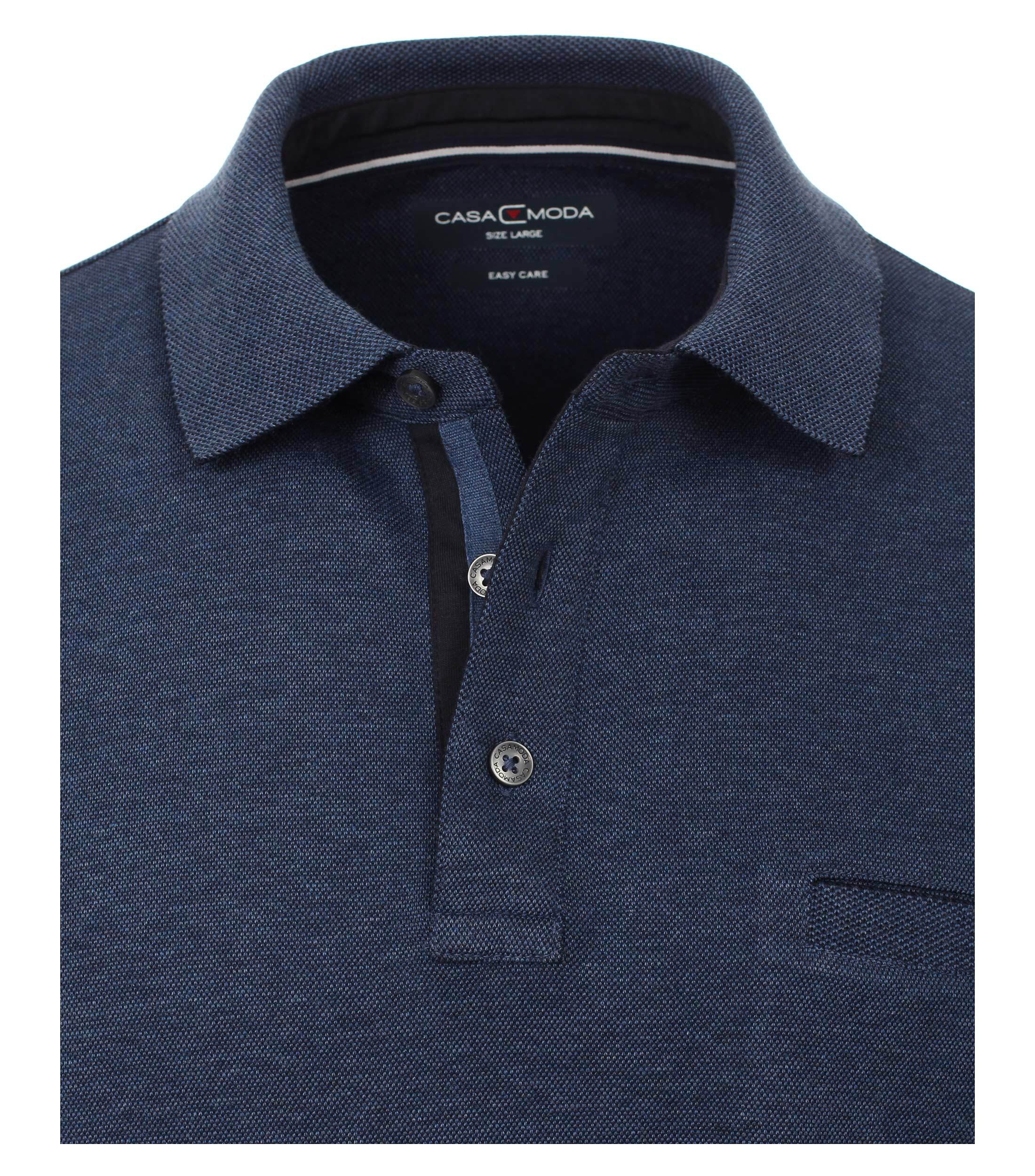 Thumbnail - CASAMODA Langarm-Poloshirt "CASAMODA Polo-Shirt Langarm gestreift"