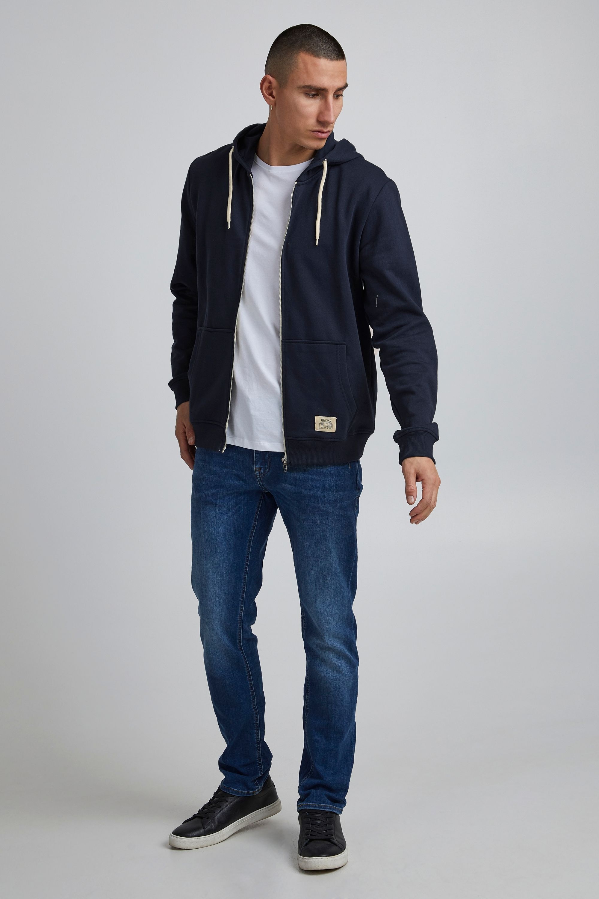 BLEND BHNoah Sweat à Capuche Homme Navy Solid Taille S 7