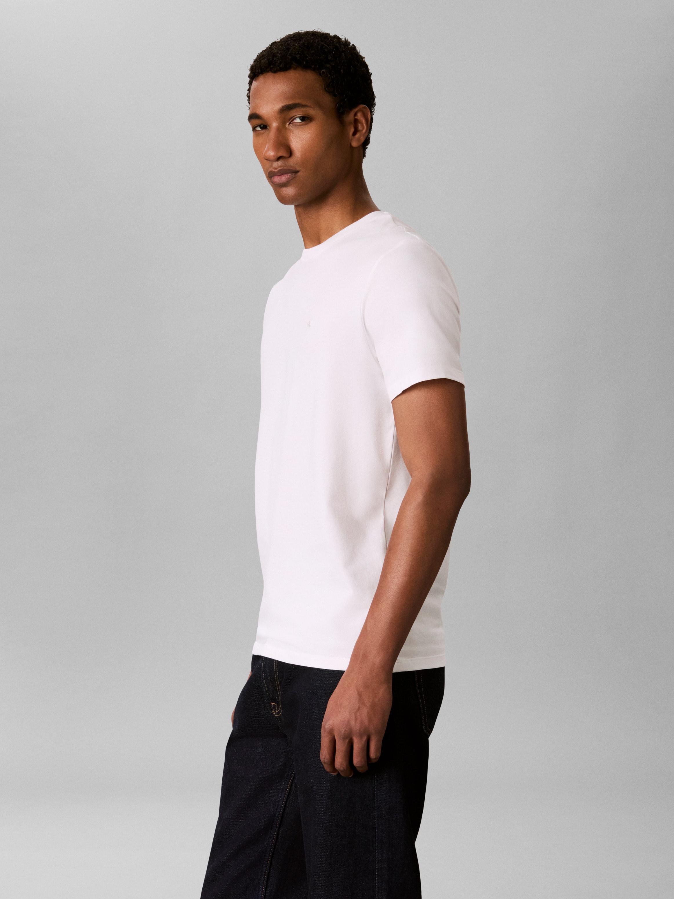 Calvin Klein Jeans T-Shirt »2 Pack SS STRETCH COTTON SLIM TEE« Packung, 2 Rundhalsausschnitt, slim fit