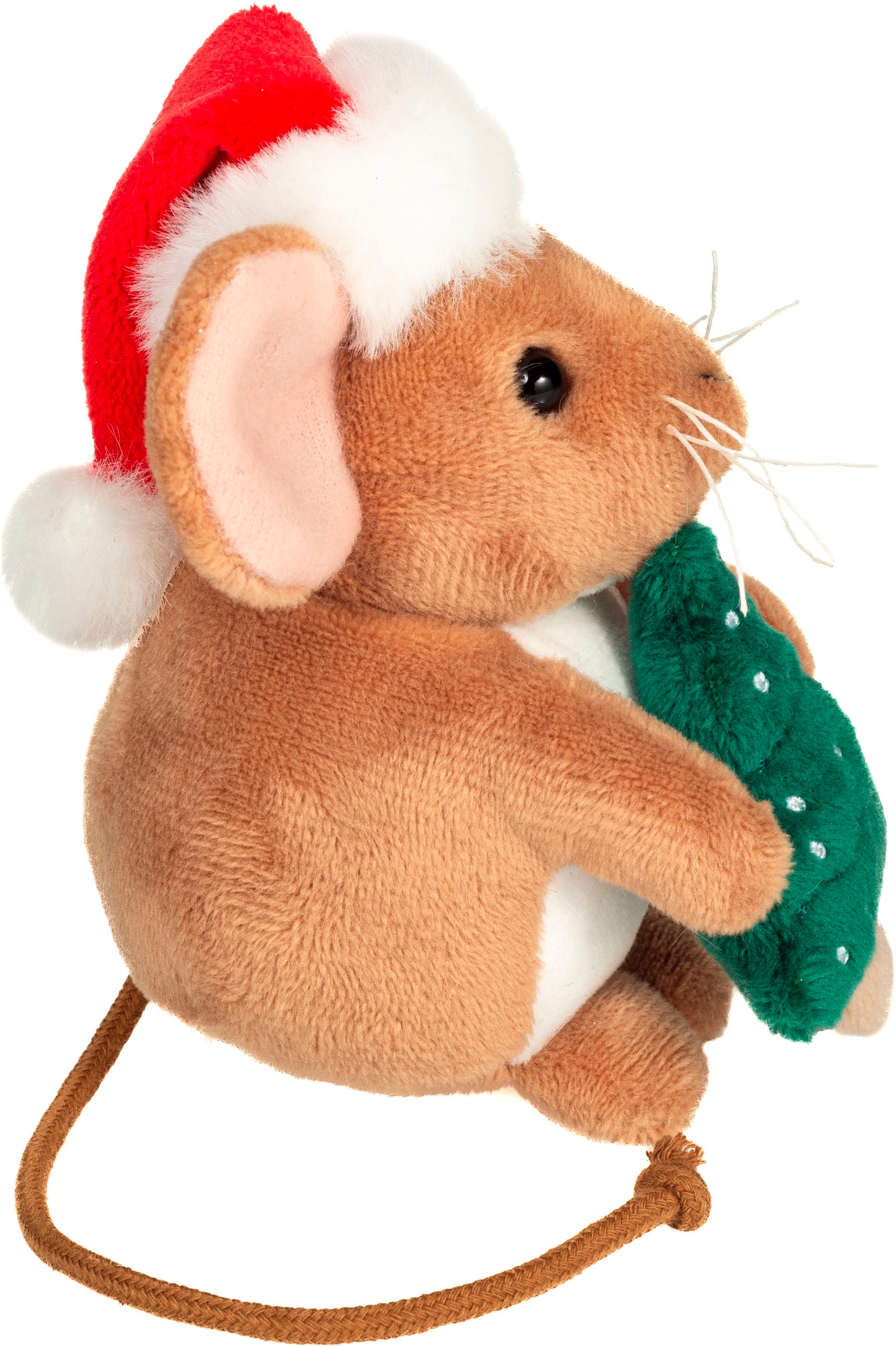Teddy Hermann® Kuscheltier »Weihnachtsmaus mit Tannenbaum, 11 cm«