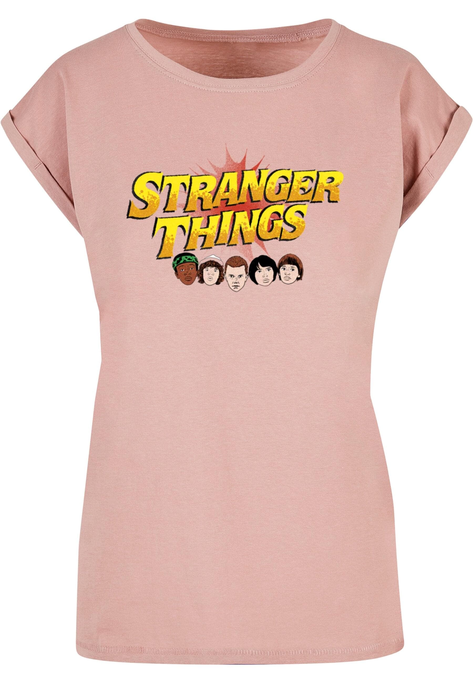 ABSOLUTE CULT T-Shirt »ABSOLUTE CULT Damen Ladies Stranger Things - Comic Heads T-Shirt«, (1 tlg.)