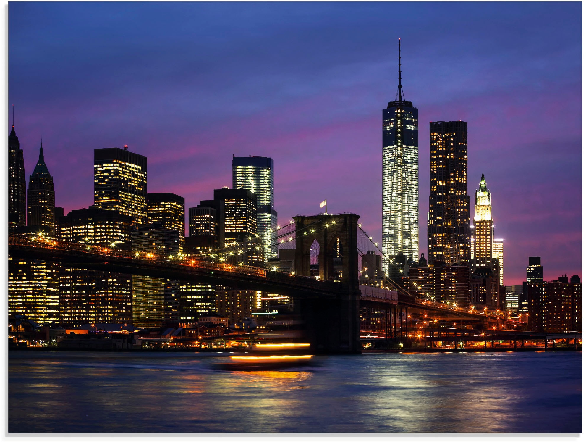Artland Stiklinis paveikslas »Brooklyn Bridge«...