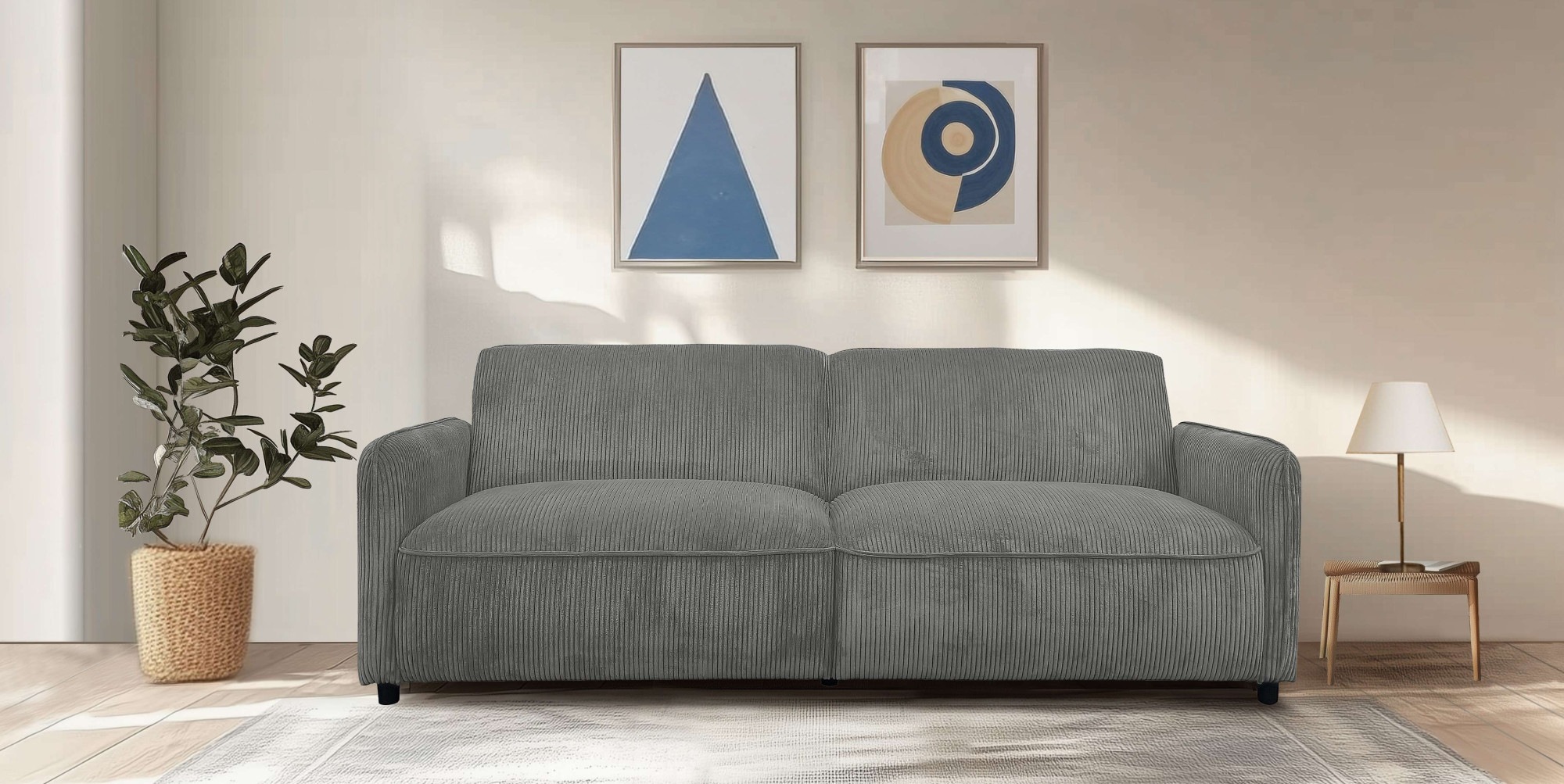 Dorel Home 3-Sitzer "Alicia Schlafsofa 209 cm", mit Bett-Funktion, Rückenle günstig online kaufen