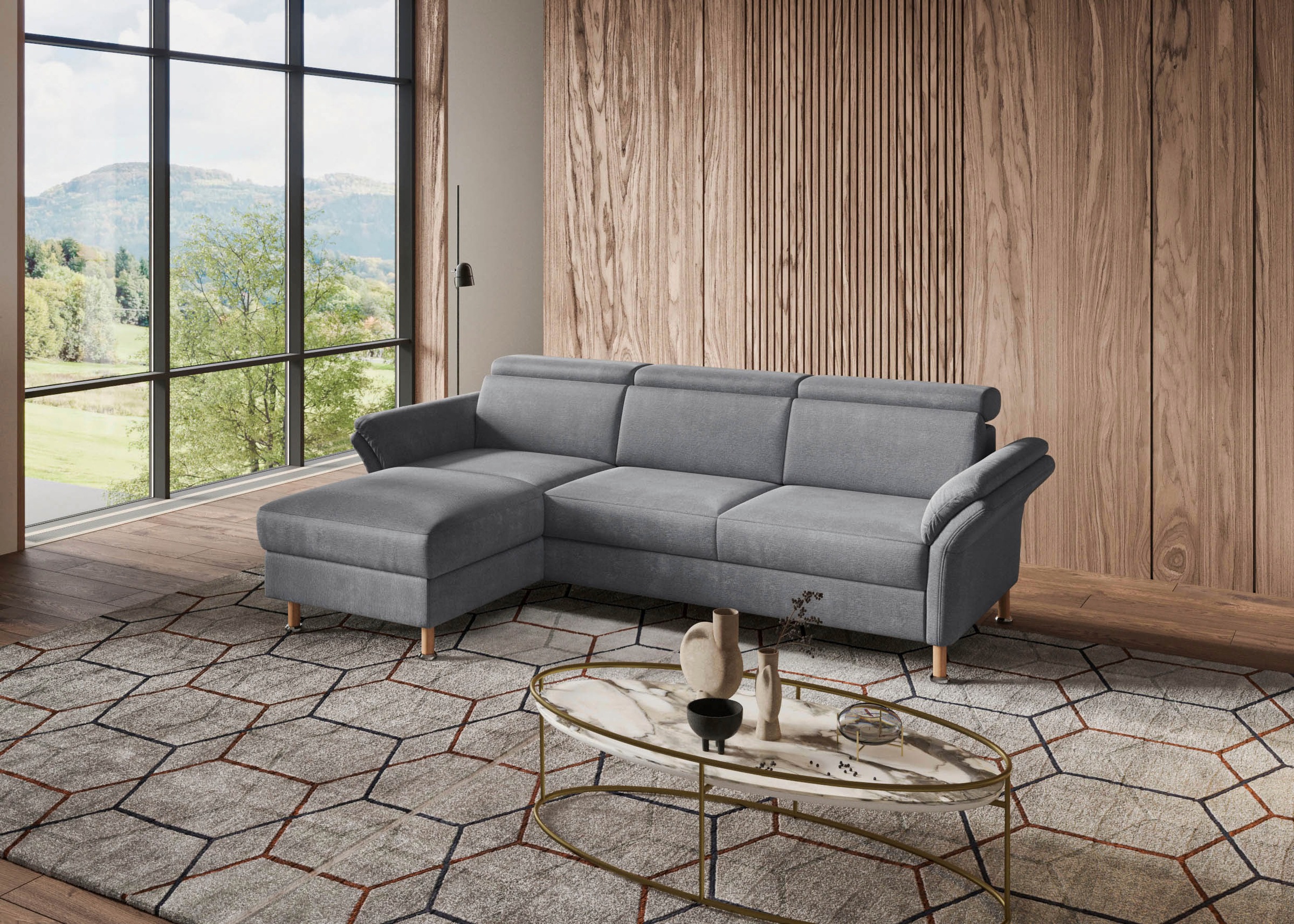 Home affaire "Calypso L-Form" mit motorischen Funktionen im Sofa und Recami günstig online kaufen