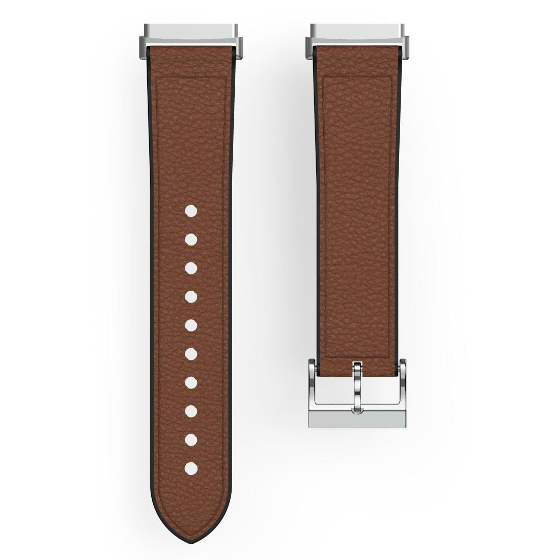 Smartwatch-Armband »Ersatzarmband für Fitbit Versa 3, Sense, Leder und Silikon, 22mm,...