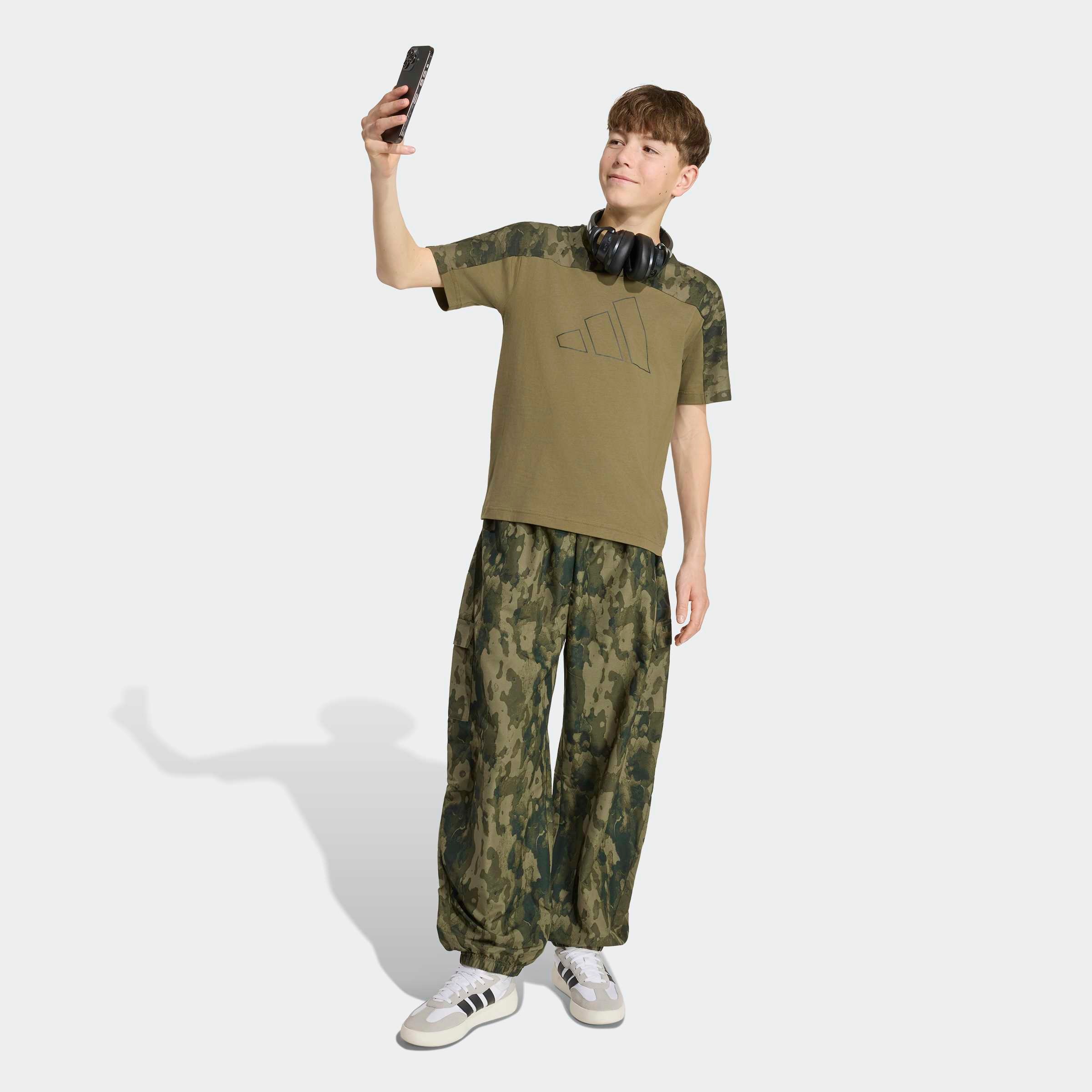 adidas Sportswear T-Shirt »SEASONAL ESSENTIALS KIDS BAUMWOLL-, CAMOUFLAGE«
