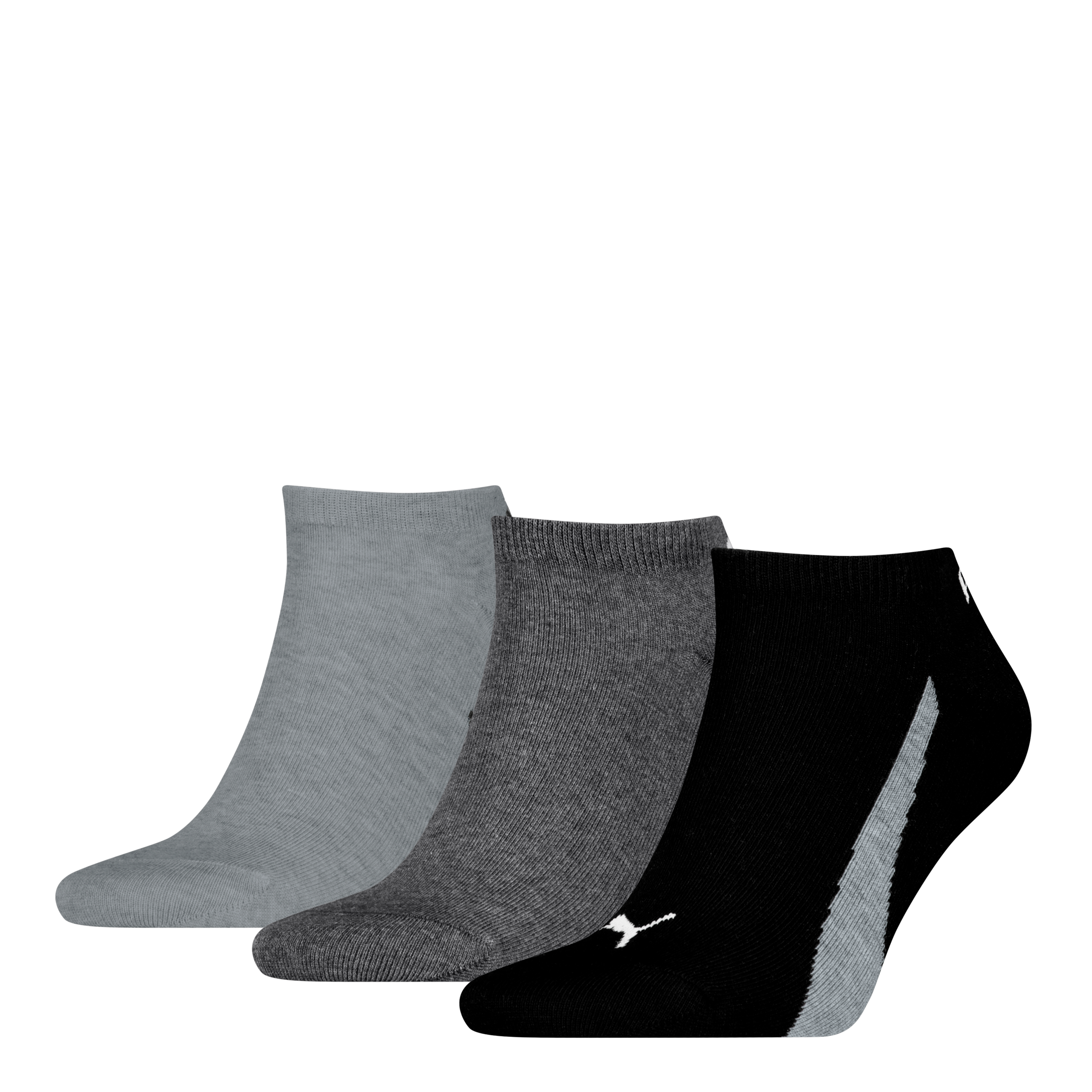 PUMA Sneakersocken "PUMA UNISEX LIFESTYLE SNEAKERS 3P" 3 Paar tlg. Flache Zehennaht, Rippenbündchen