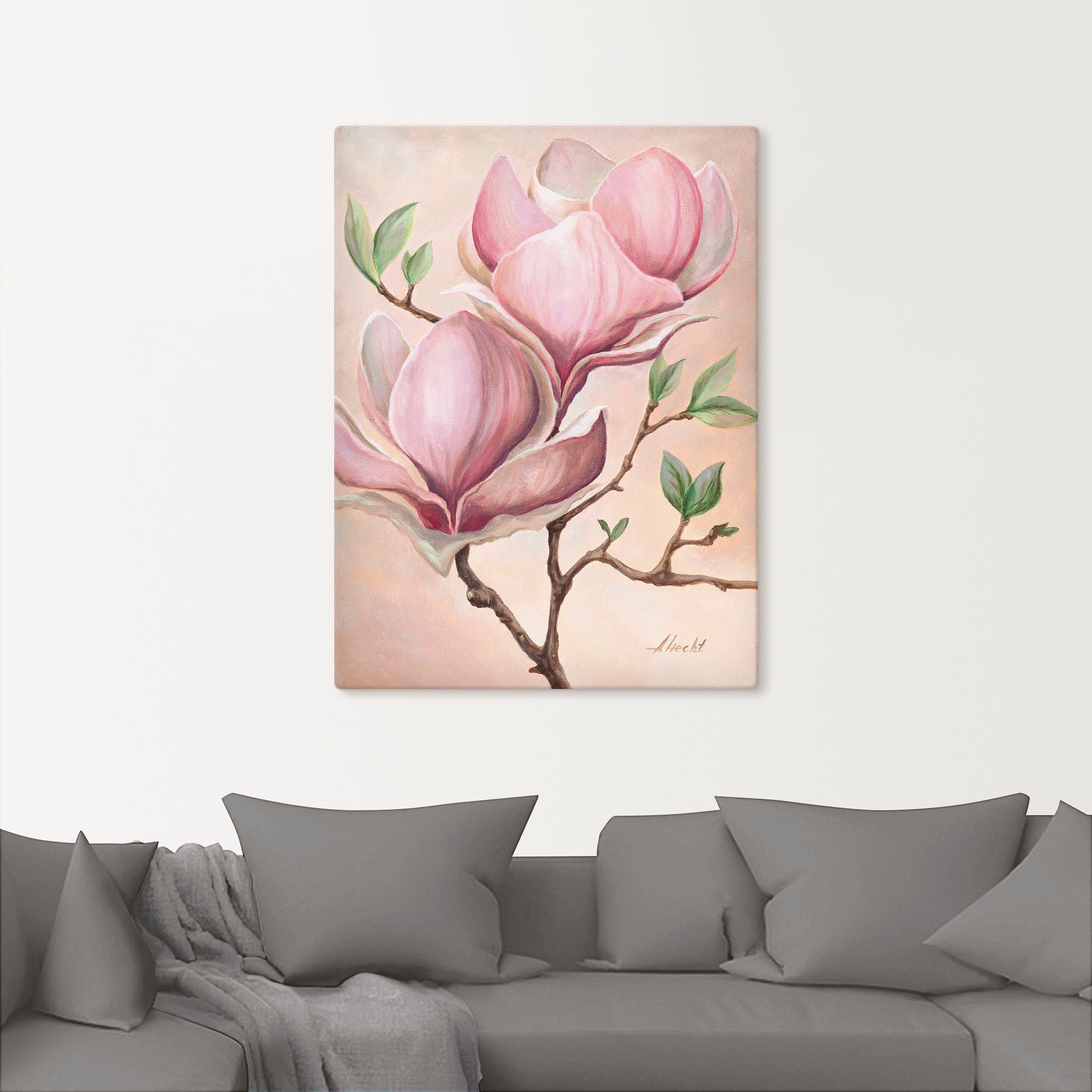 Artland Wandbild »Magnolienblüten«, Blumen, (1 St.), als Leinwandbild, Poster in verschied. Größen