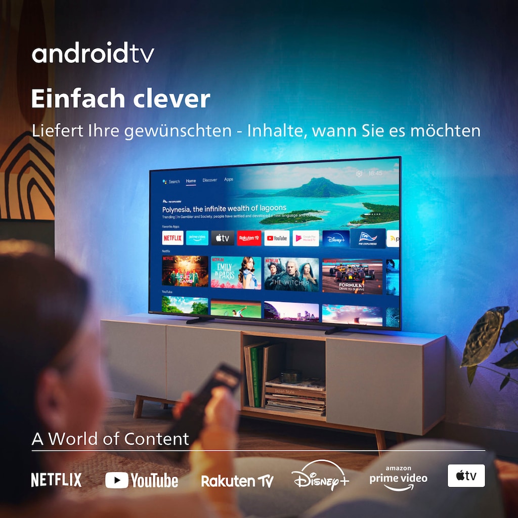 Philips LED-Fernseher »75PUS8007/12«, 189 cm/75 Zoll, 4K Ultra HD, Android TV-Smart-TV