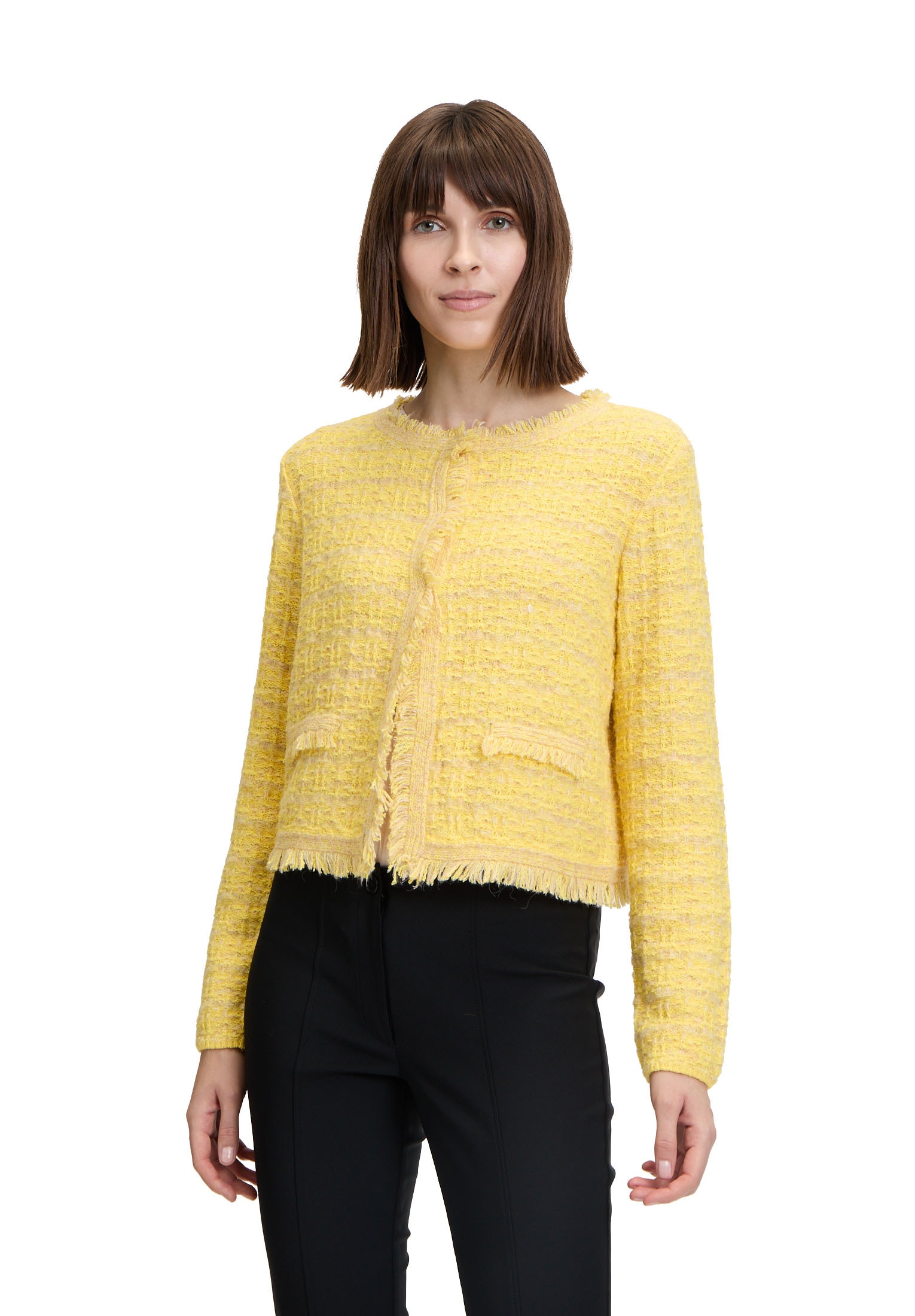 Betty Barclay Strickjacke "Betty Barclay Damen Strick-Cardigan mit Fransen" günstig online kaufen