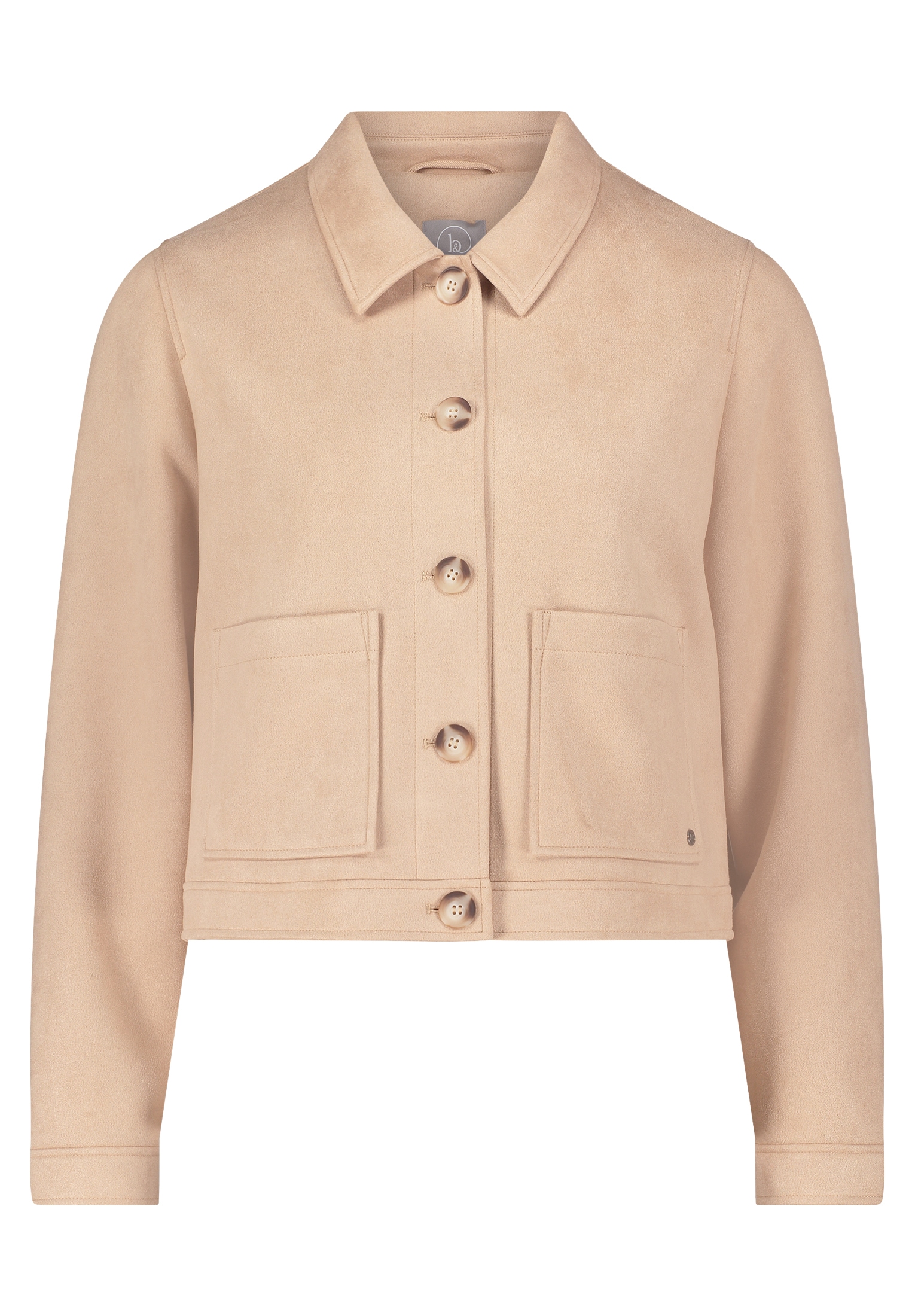 Betty&Co Jackenblazer "Betty & Co Damen Kunstleder-Jacke mit aufgesetzten T günstig online kaufen