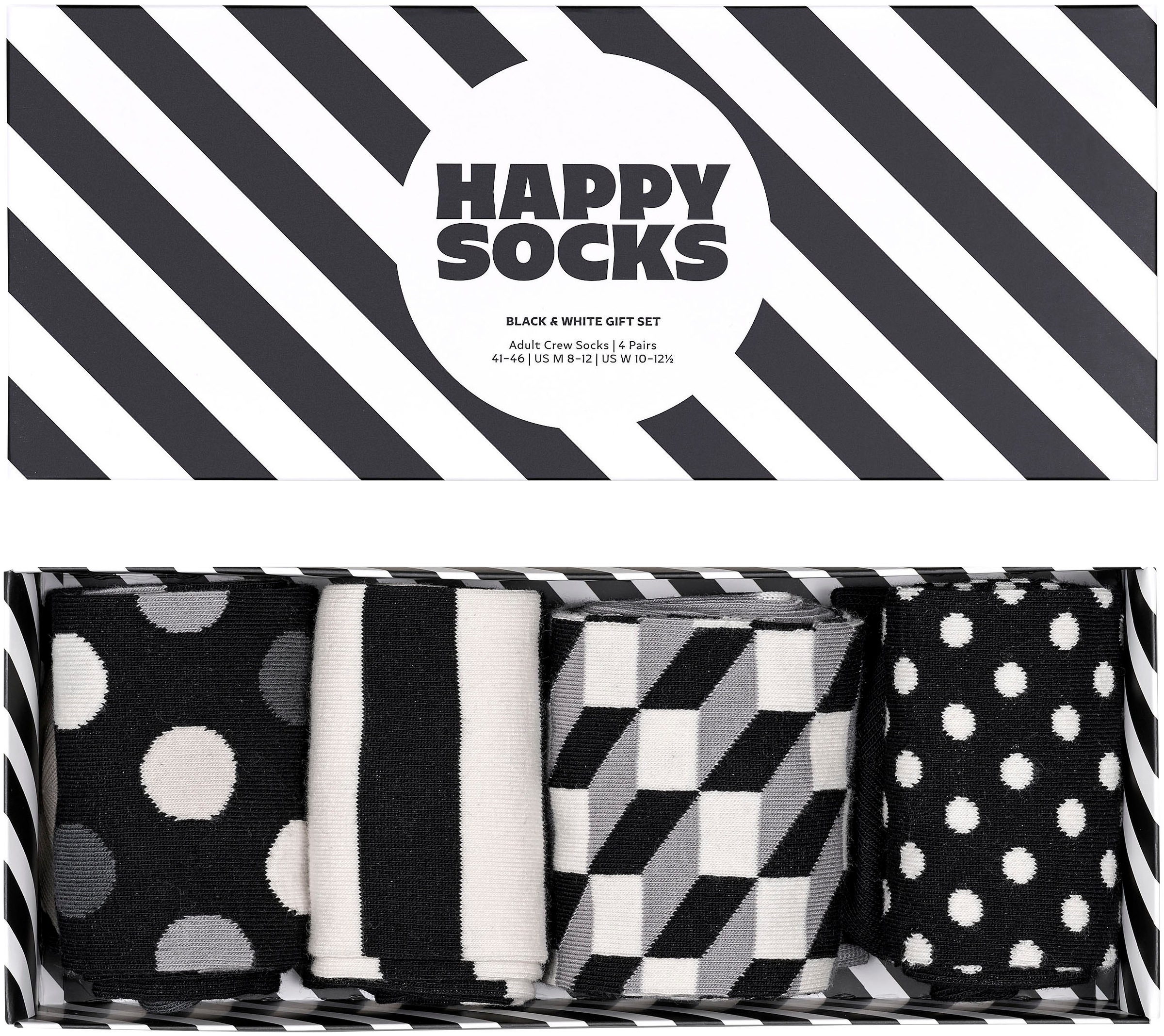 Happy Socks Socken, Gift (Packung, Black | Paar), 4 & Socks Set BAUR Classic bestellen White