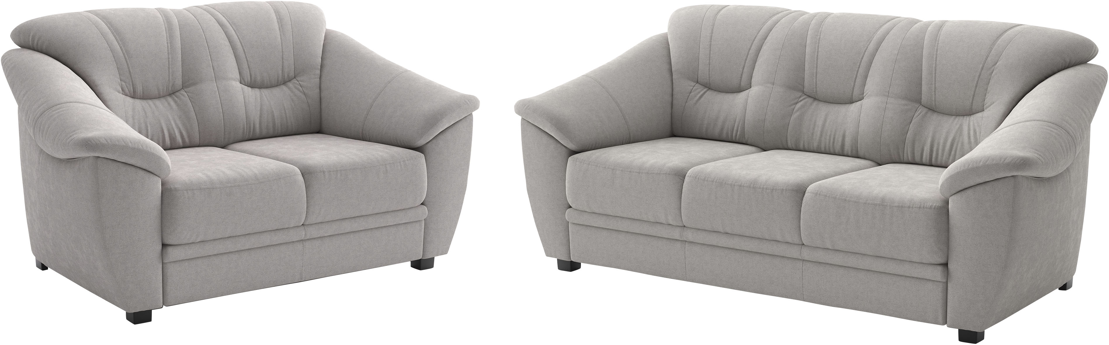 sit&more Polstergarnitur "Savona, Set: 2- & 3er-Sofa, B: 148 bzw. 198 cm, Federkern-Polsterung" 2 tlg. komfortable Sitzhöhe 46 cm, frei im Raum stellbar, stilvolles Design