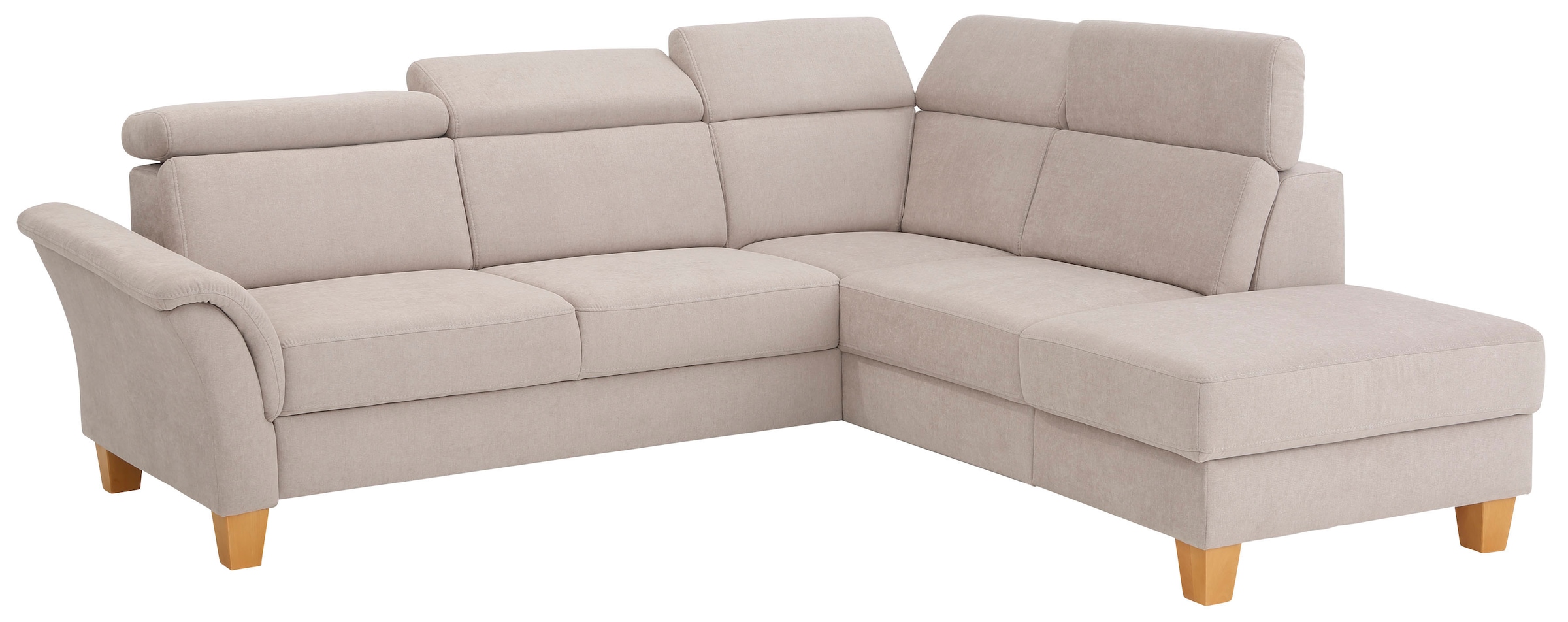 Home affaire Ecksofa »Conville L-Form«, Federkern, wahlweise mit Bettfunktion und Bettkasten bzw. Stauraum