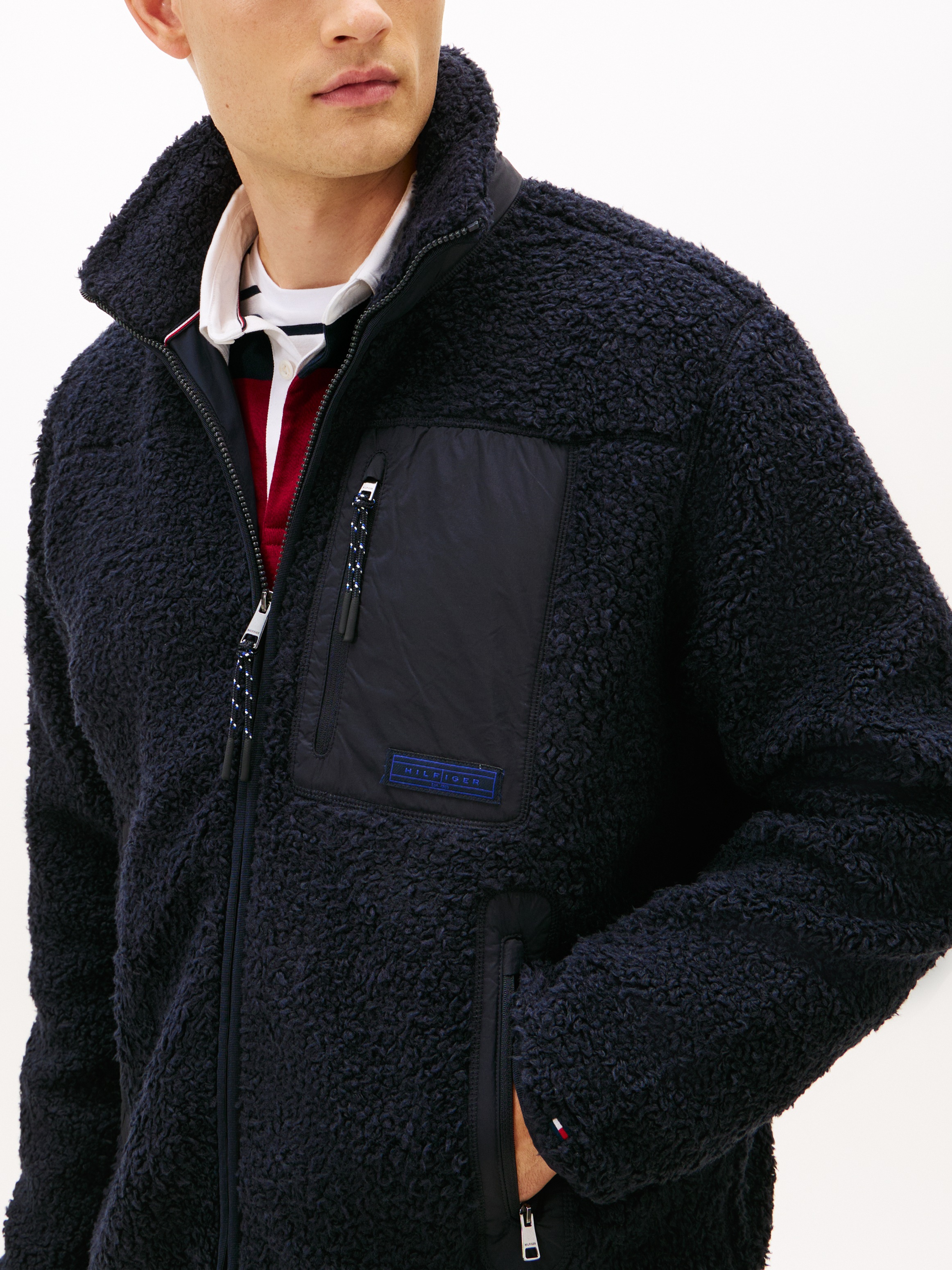 Tommy Hilfiger Sweatjacke "TEDDY FLEECE ZIP THROUGH", Übergangsjacke Herbst günstig online kaufen