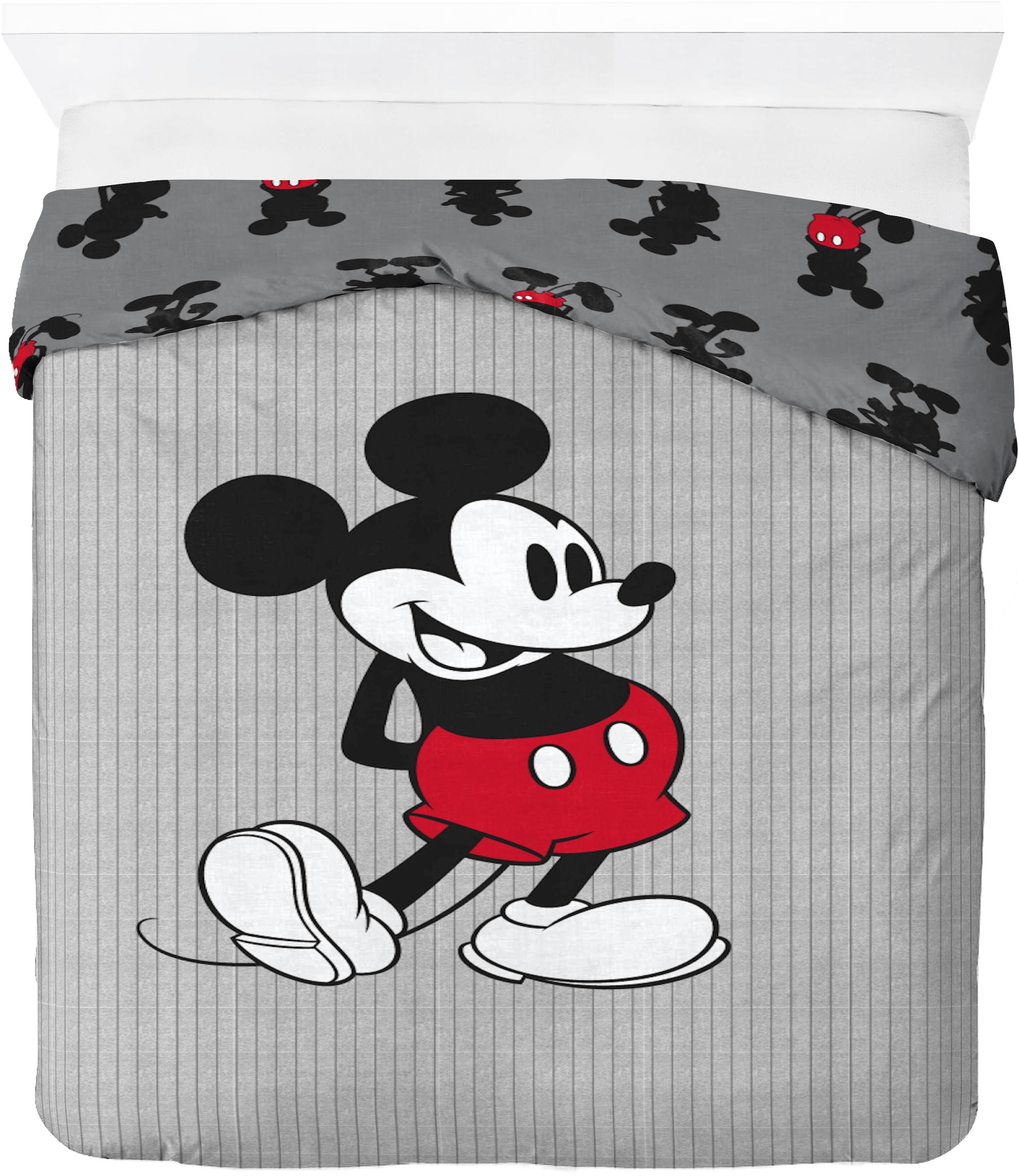 Disney Kinderbettwäsche »Disney Mickey Mouse Bettbezug-Set 135x200 cm + Kissenbezug 80x80 cm« 2 tlg. tlg. 100 % Baumwolle, maschinenwaschbar, wendbar