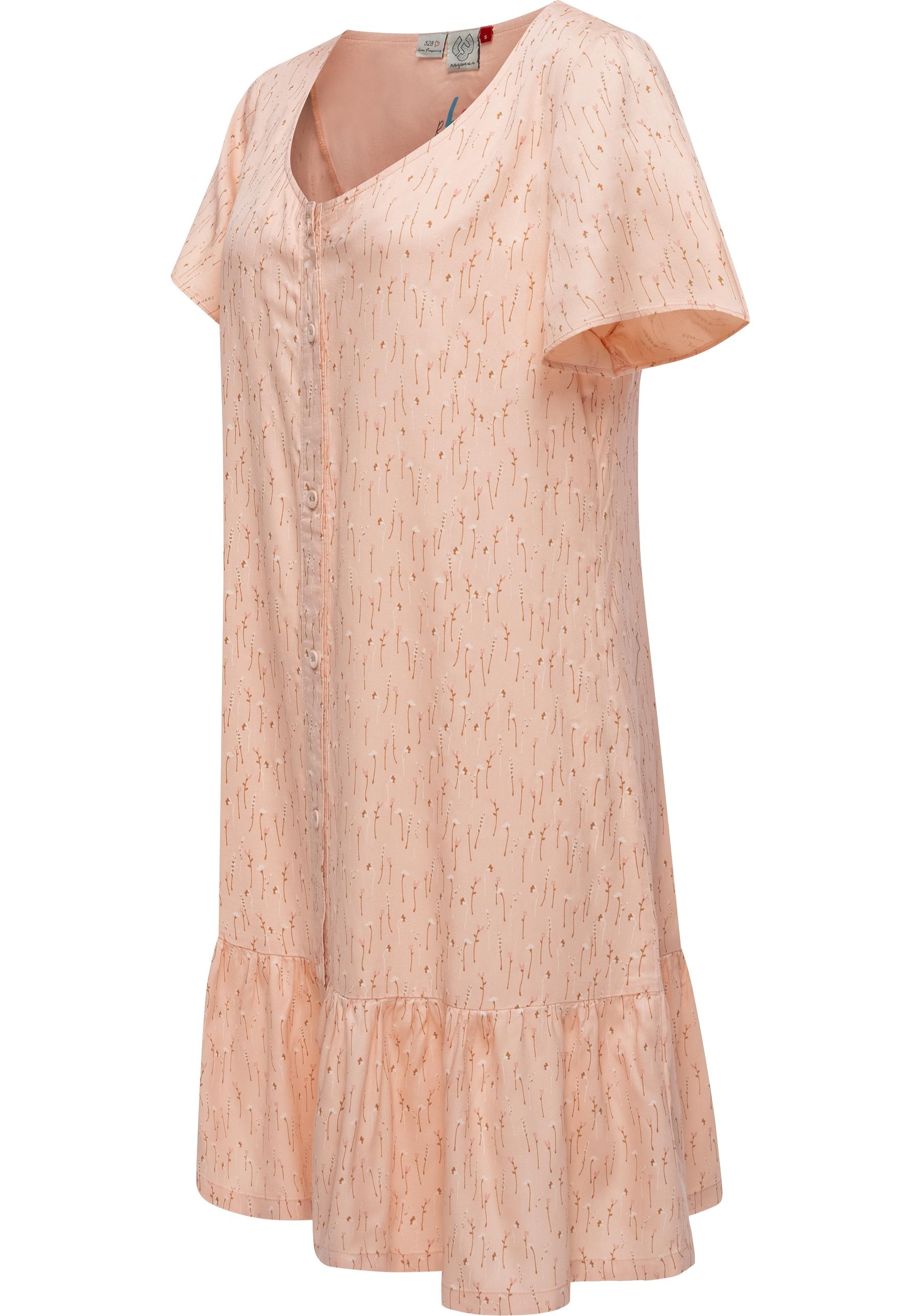Ragwear Druckkleid "Fialina" Ohne Taschen luftiges Sommerkleid mit süßem Bl günstig online kaufen
