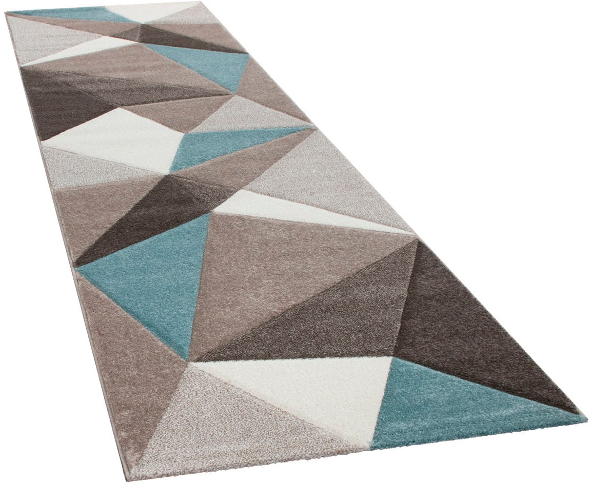 Paco Home Läufer "Lara 237" rechteckig 16 mm Höhe Teppich-Läufer, Kurzflor, günstig online kaufen