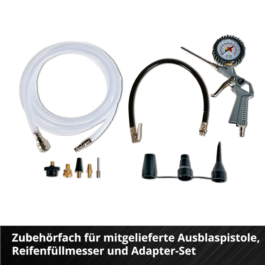 Einhell Kompressor »TE-AC 36/6/8 Li OF Set-Solo«, (5 tlg.)