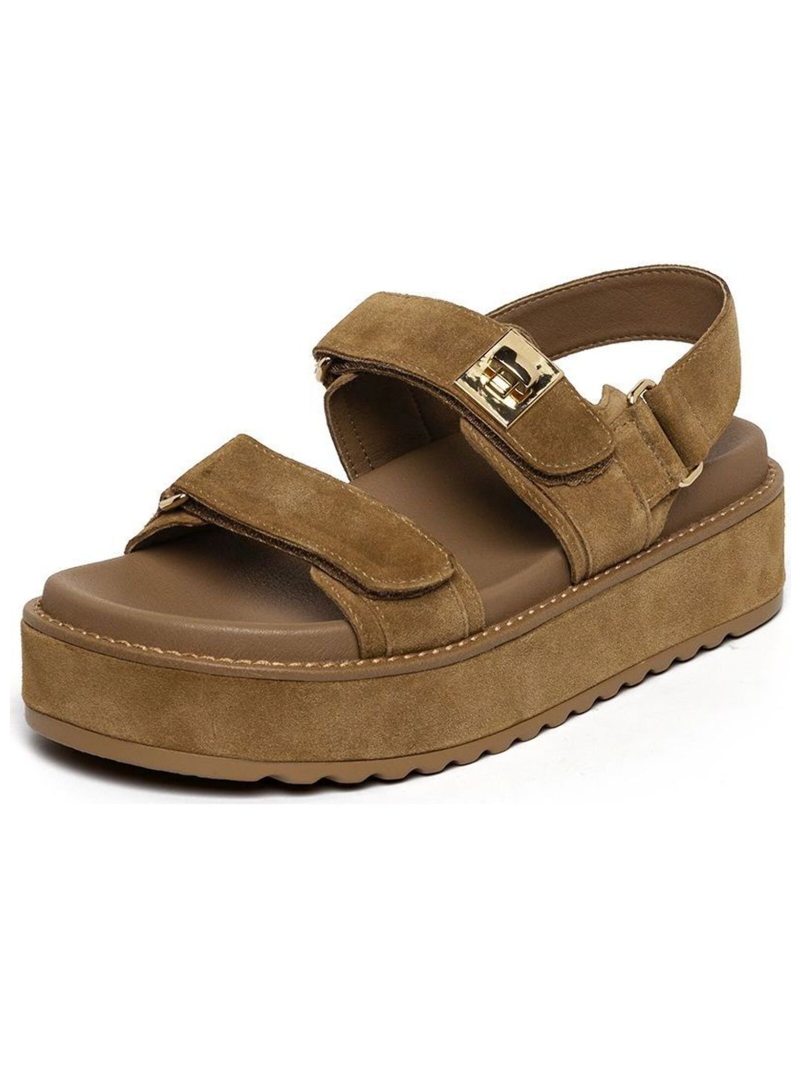 STEVE MADDEN Plateausandaletten "STEVE MADDEN Sandalen Veloursleder"