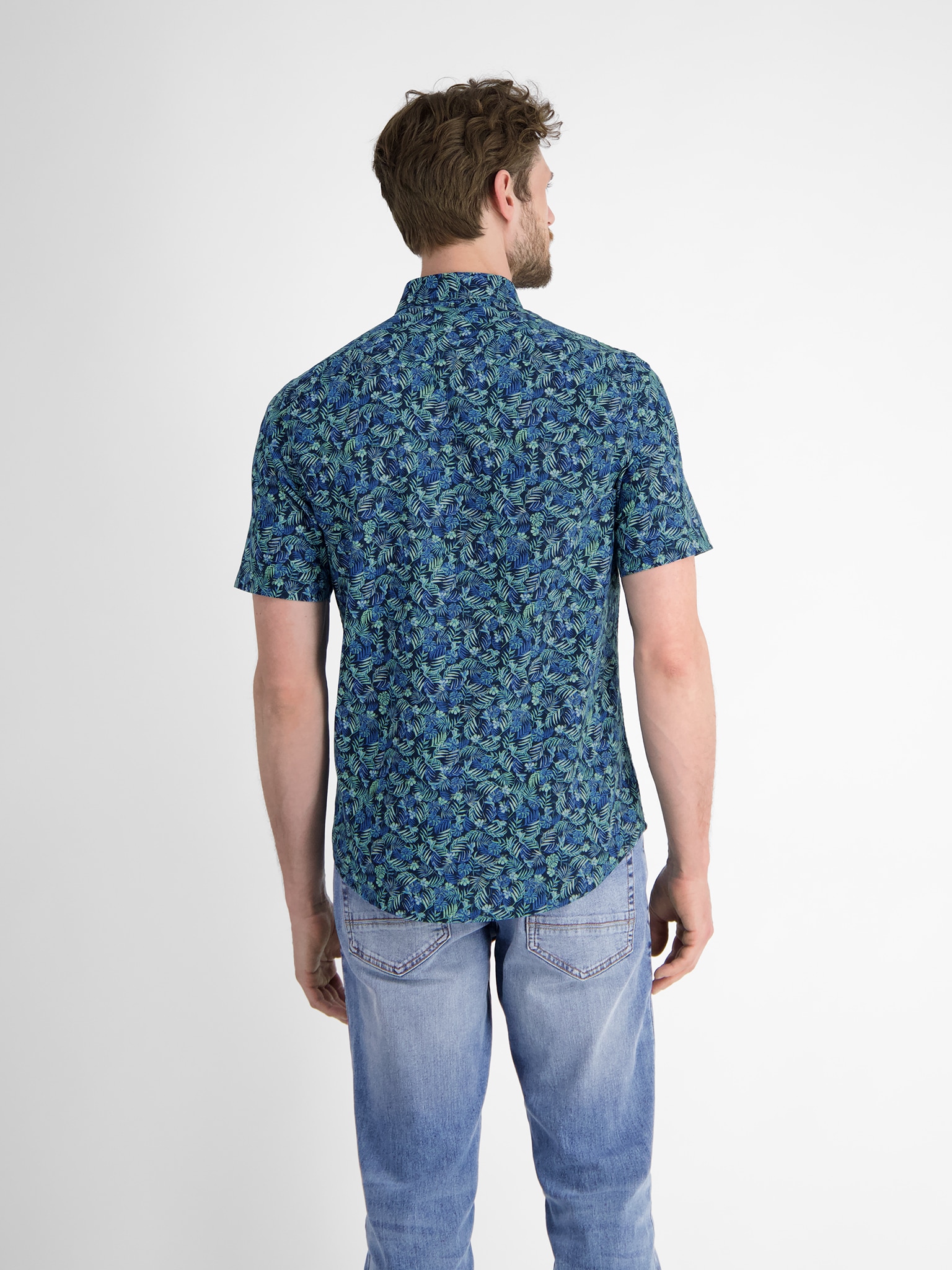 LERROS Kurzarmhemd, mit All-Over Print