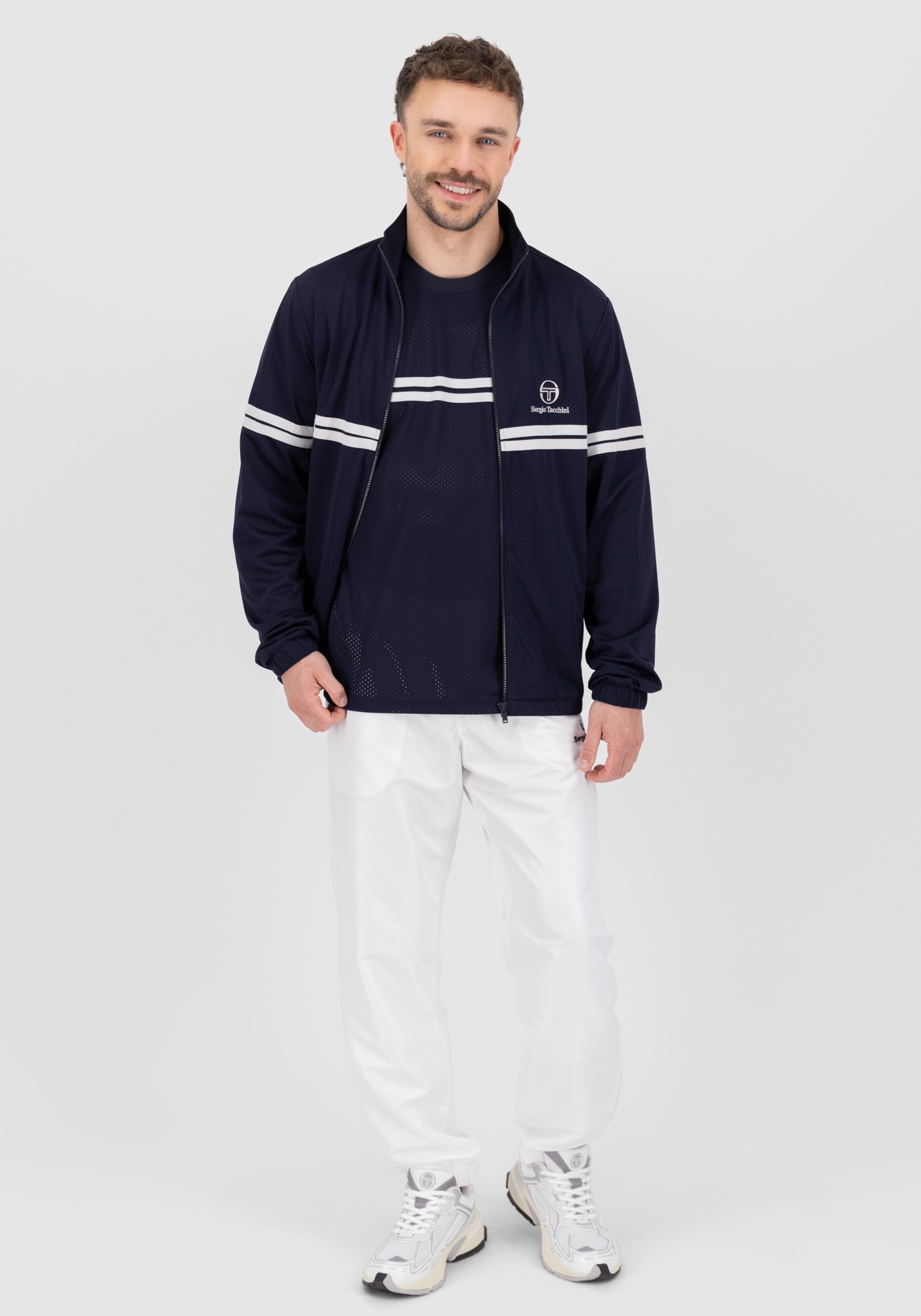 Sergio Tacchini T-Shirt »GIACOMO TEE Herren«, T-Shirt Herren, leichtes Kurzarmshirt, Sporttrikot, Outdoor, Sale