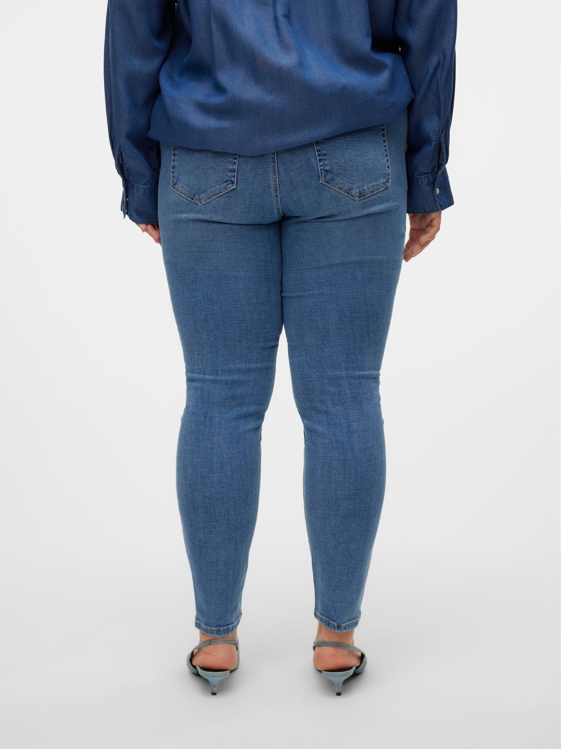 Vero Moda Curve Skinny-fit-Jeans "VMCFLASH MR SKINNY JEANS LI347 GA CUR" günstig online kaufen