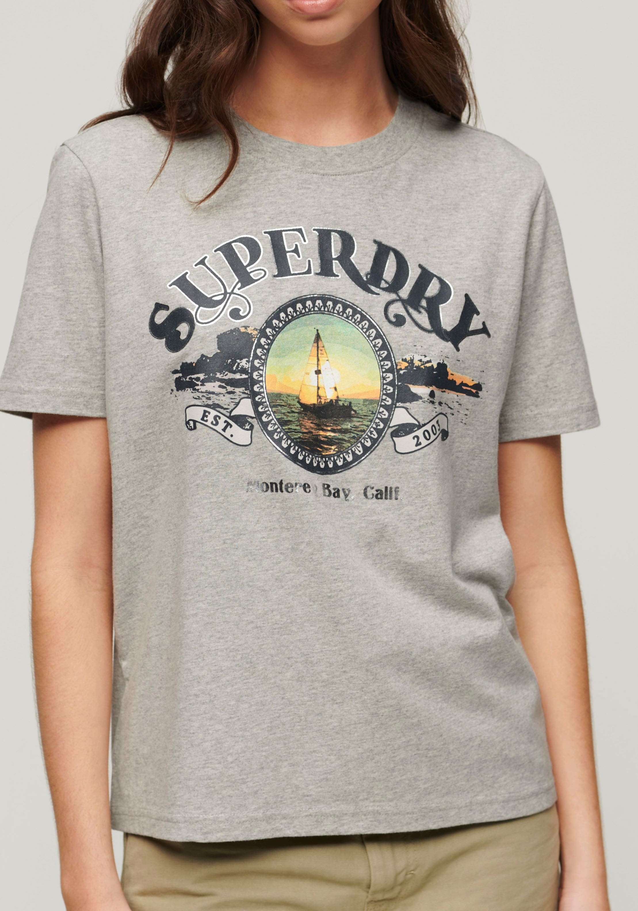 Superdry Print-Shirt "TRAVEL SOUVENIR RELAXED TEE" günstig online kaufen