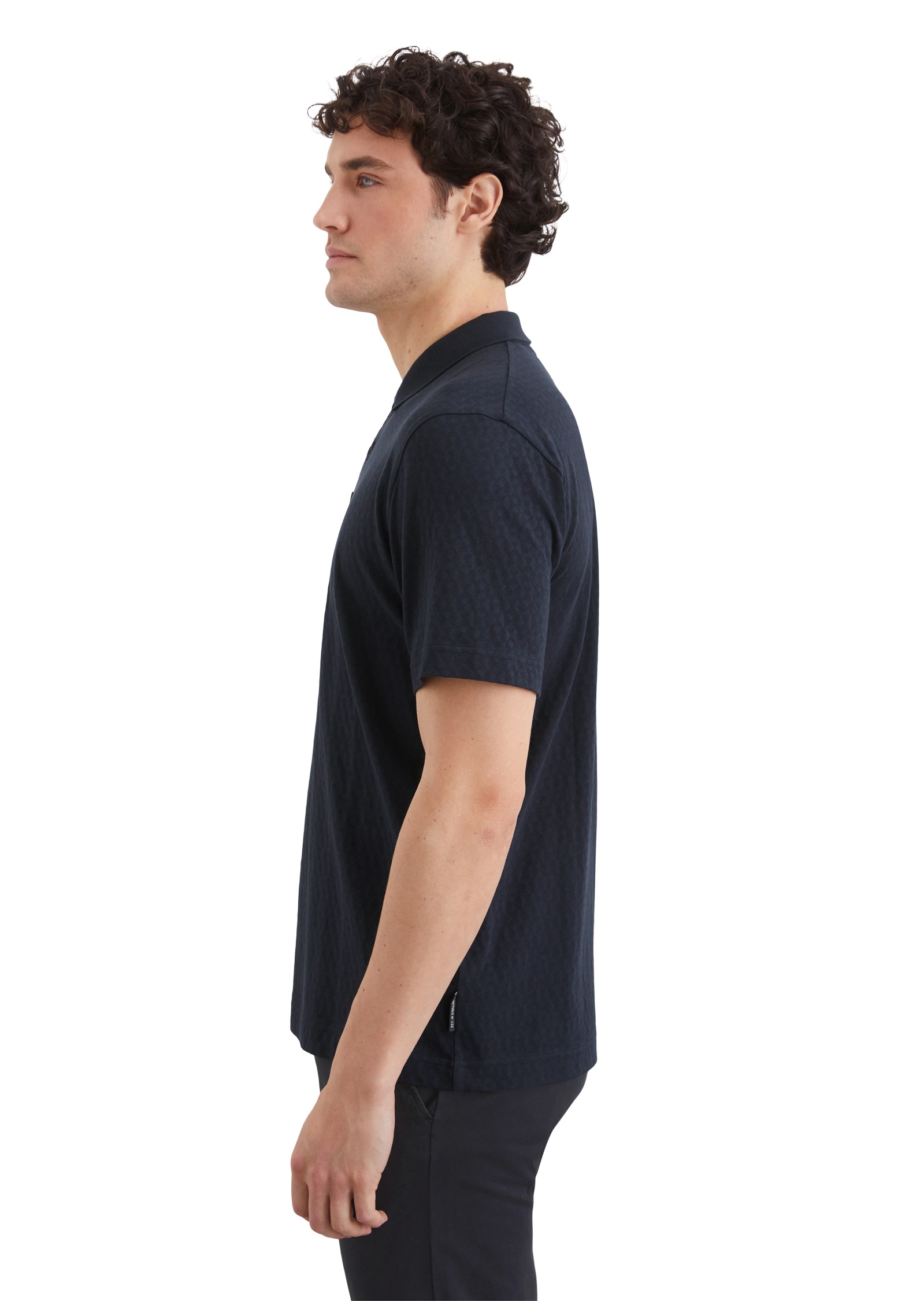 Marc O'Polo Poloshirt »mit Dreiecks-Struktur«
