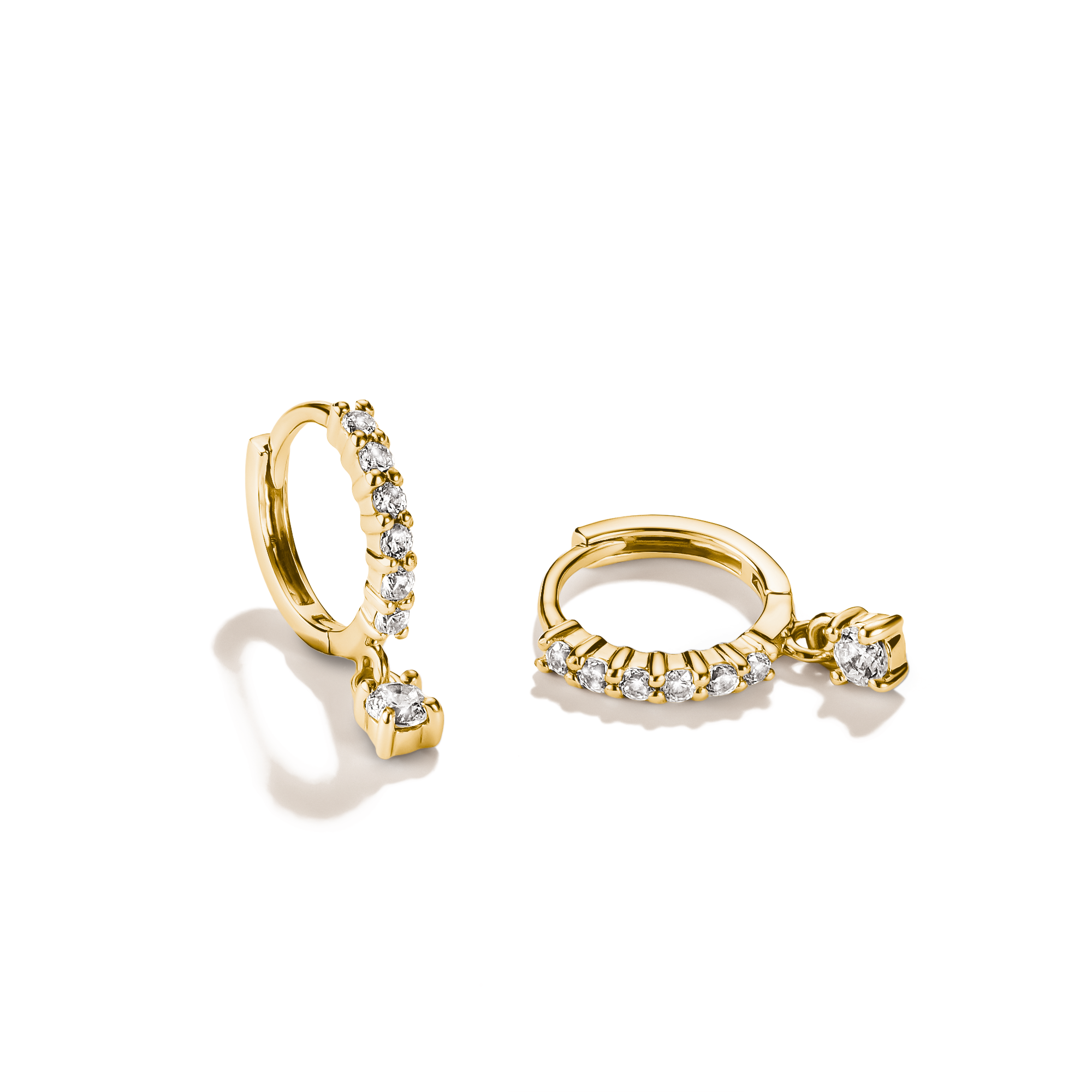 THOMAS SABO Paar Creolen »mit Anhänger« mit Zirkonia (synth.)