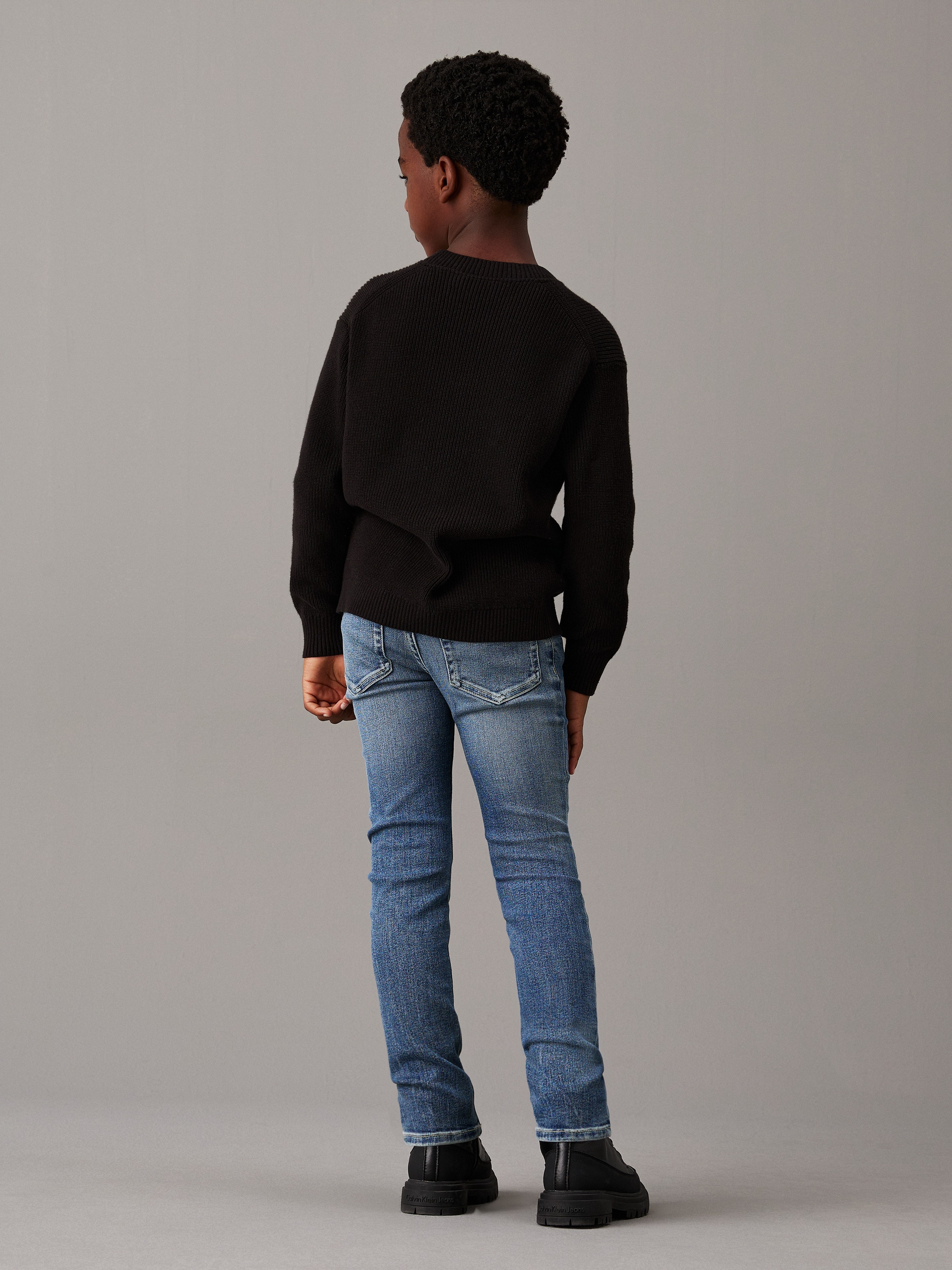 Calvin Klein Jeans Slim-fit-Jeans »SLIM NEW MID BLUE PWS«, für Kinder bis 16 Jahre, in cooler Waschung